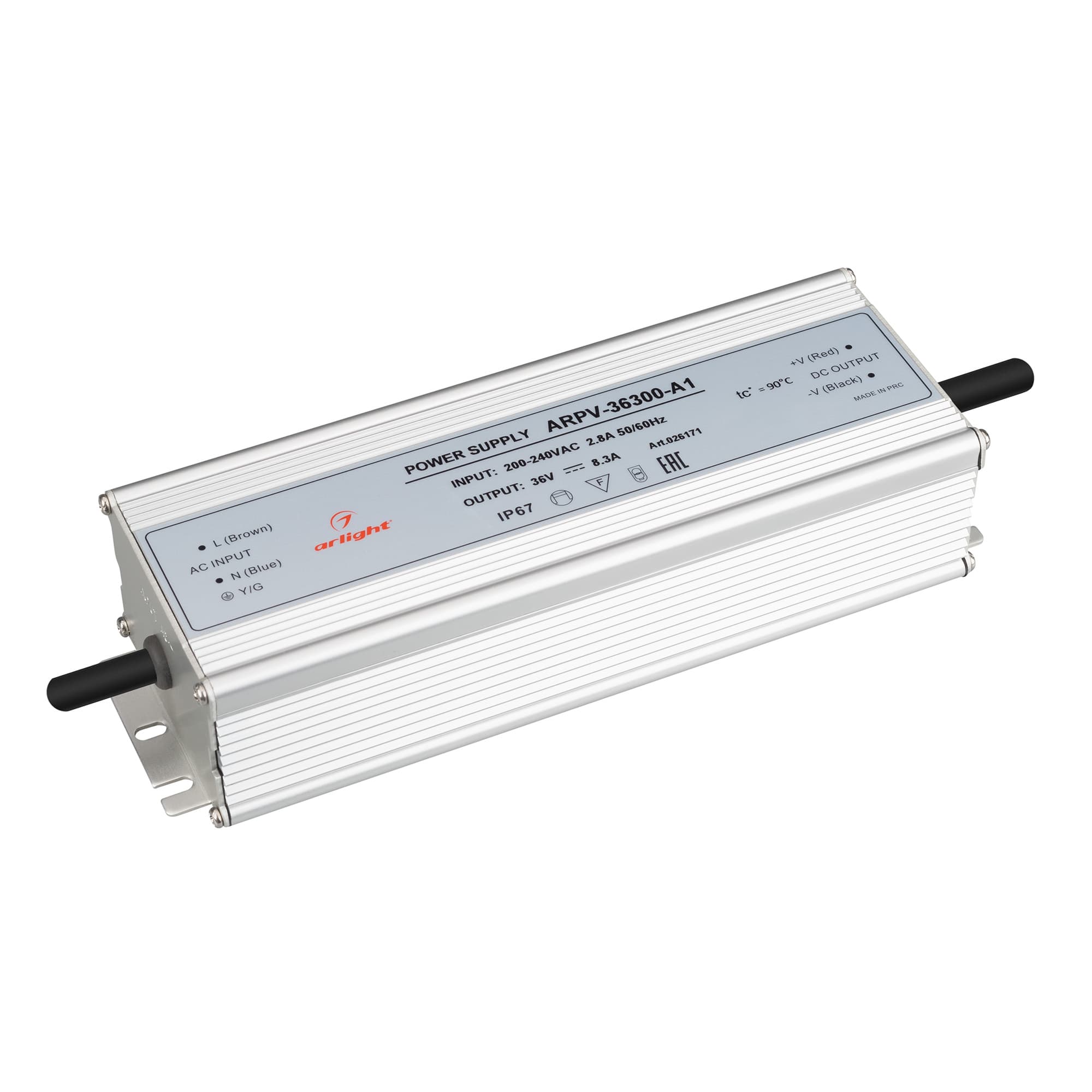 Блок питания ARPV-36300-A1 (36V, 8.3A, 300W) (Arlight, IP67 Металл, 3 года) 026171 — фото 1