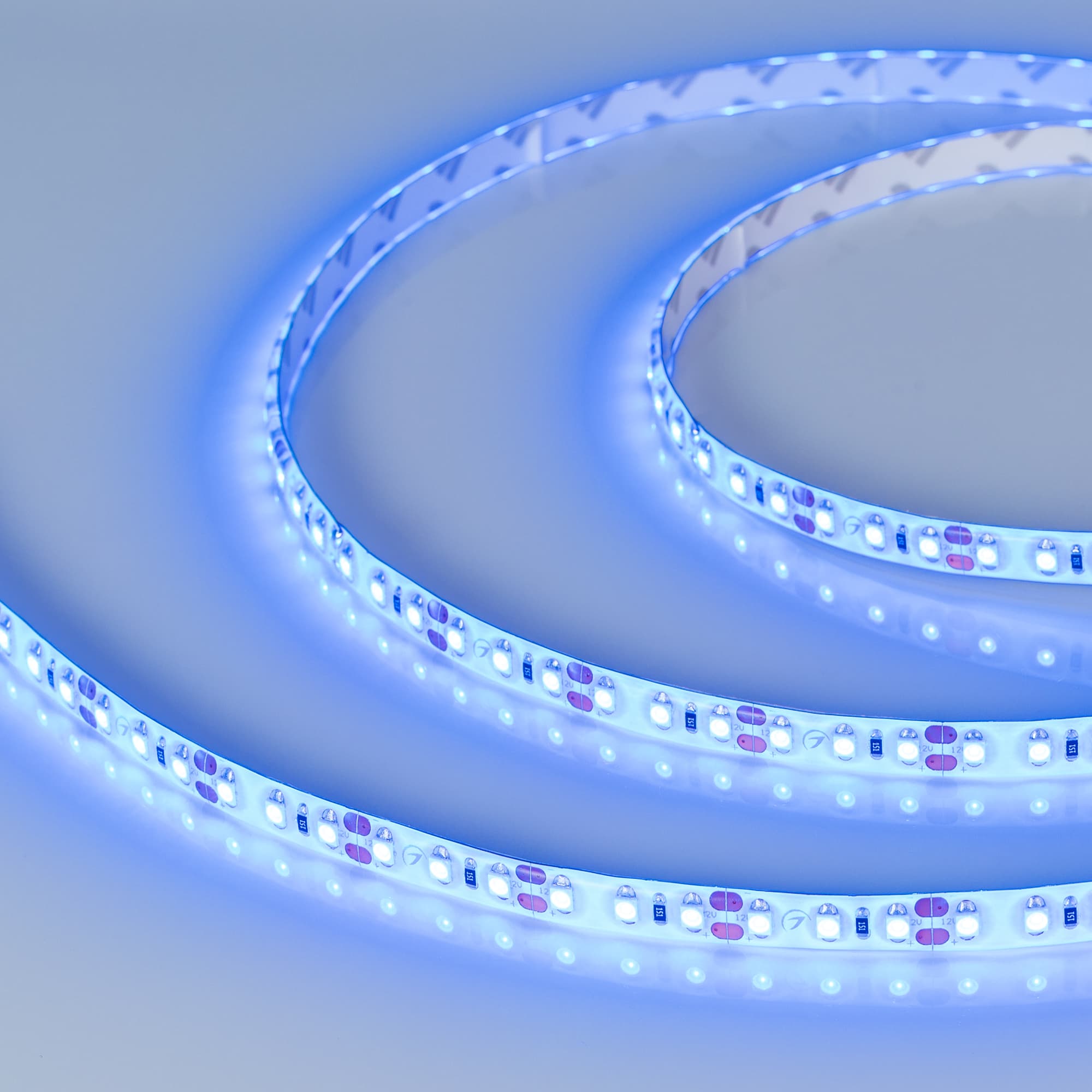 Светодиодная лента RTW 2-5000SE 12V Blue 2x (3528, 600 LED,LUX) (Arlight, 9.6 Вт/м, IP65) 014798(1) — фото 3
