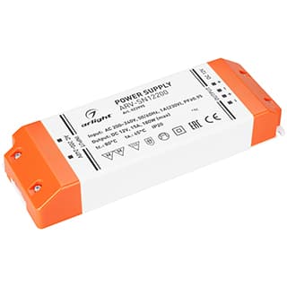 Блок питания ARV-SN12200 (12V, 15A, 180W, PFC) (Arlight, IP20 Пластик, 3 года) 022995 — фото 1
