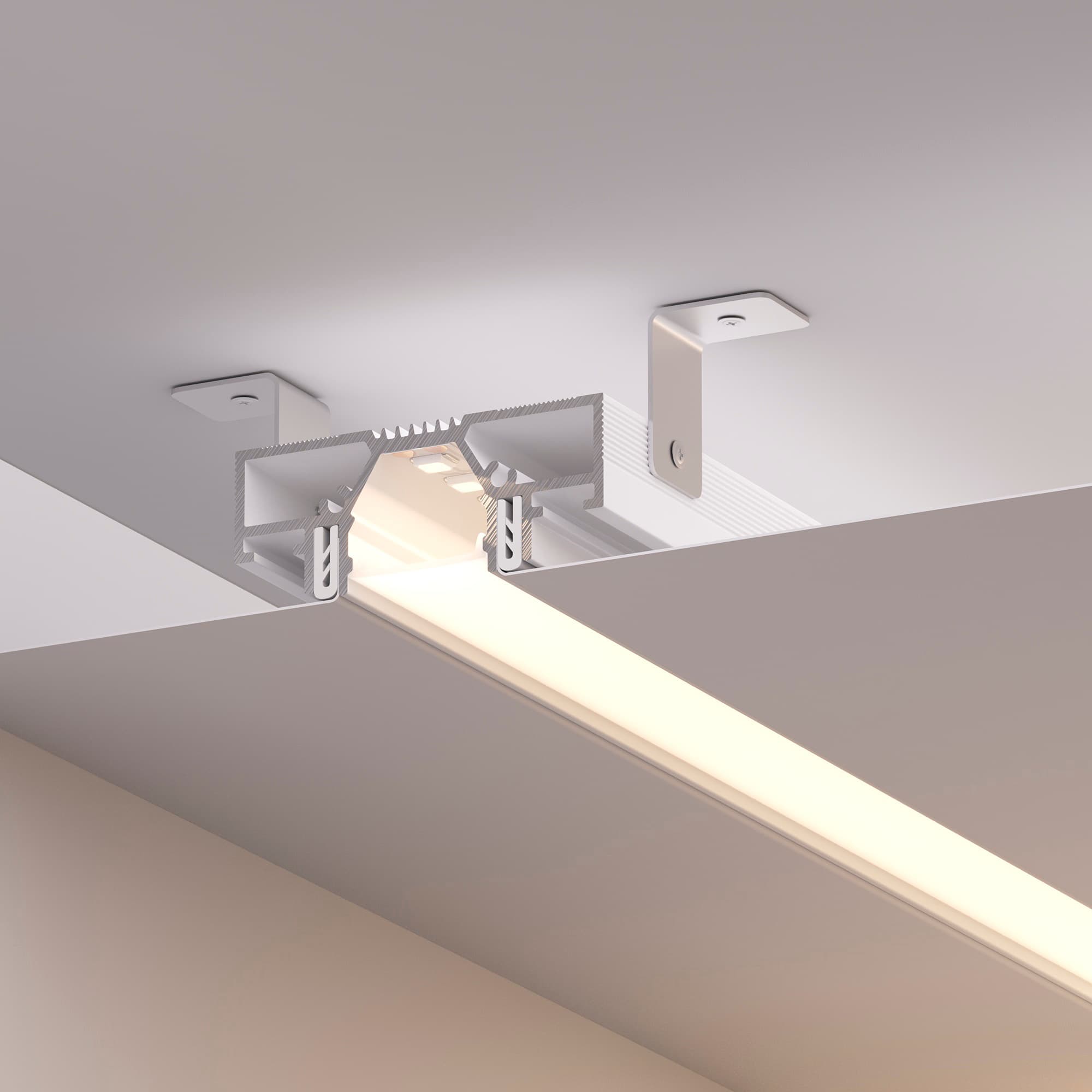 Профиль STRETCH-20-CEIL-D-CENTER-2000 WHITE (Arlight, Алюминий) 042948 Arlight — фото 5