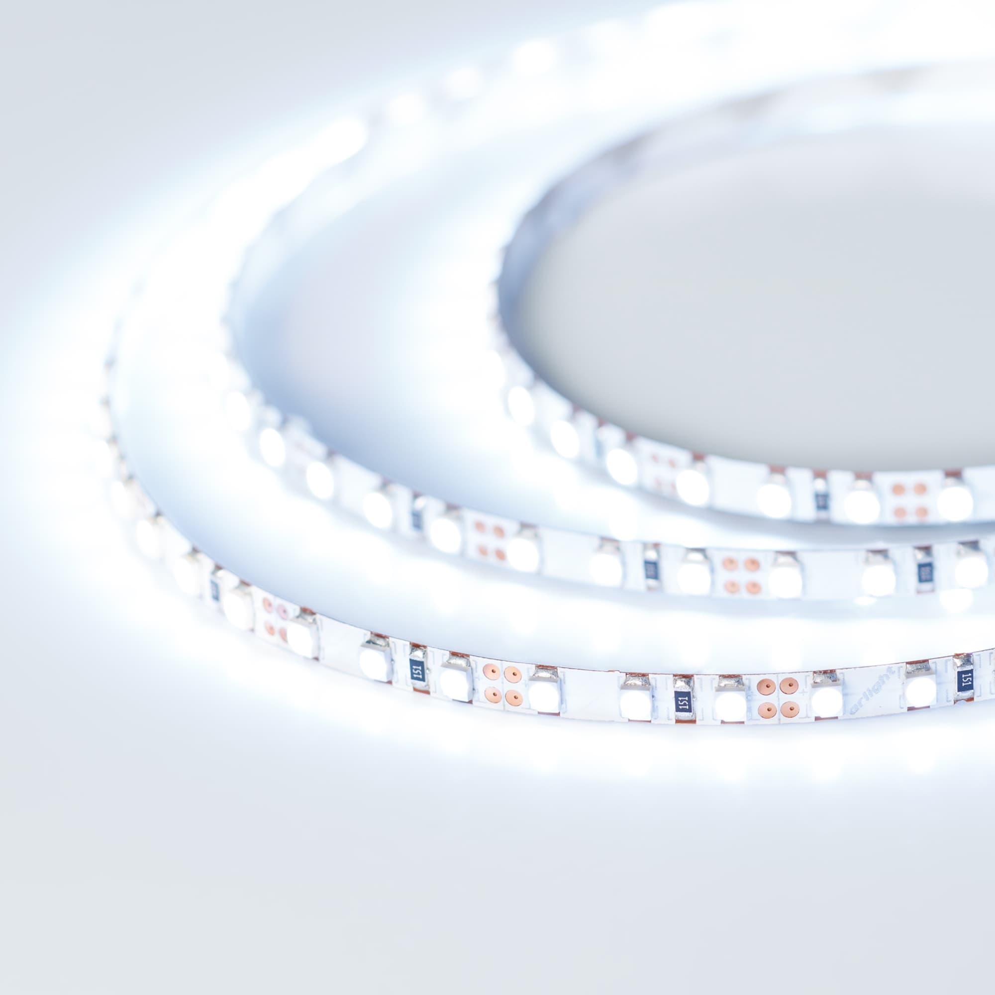 Светодиодная лента RT 2-5000 12V Cool 15K 5mm 2x (3528, 600 LED, LUX) (Arlight, 9.6 Вт/м, IP20) 015212(B) — фото 3