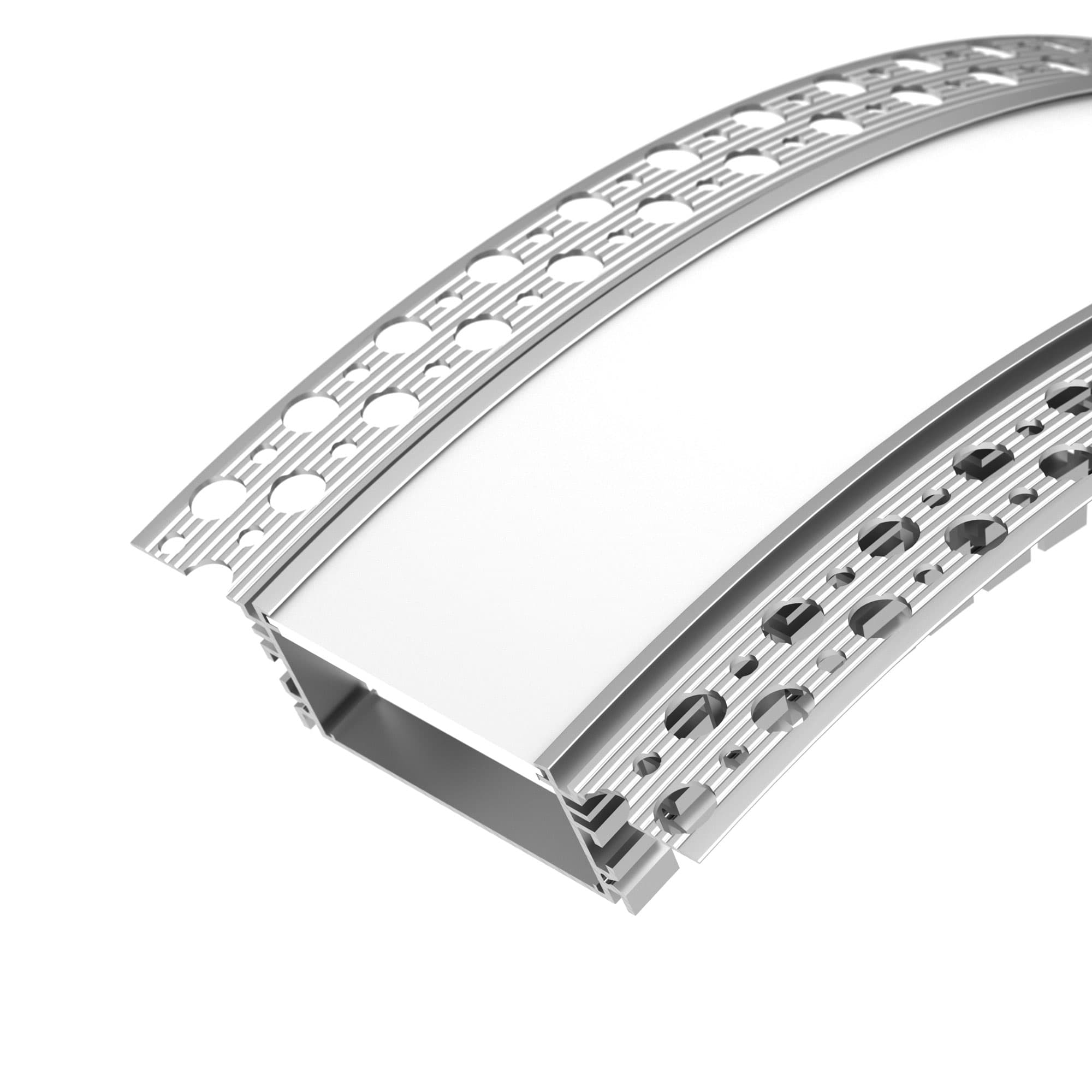 Профиль FANTOM-BENT-W49-TOP-2000 ANOD (Arlight, Алюминий) 046429 — фото 1