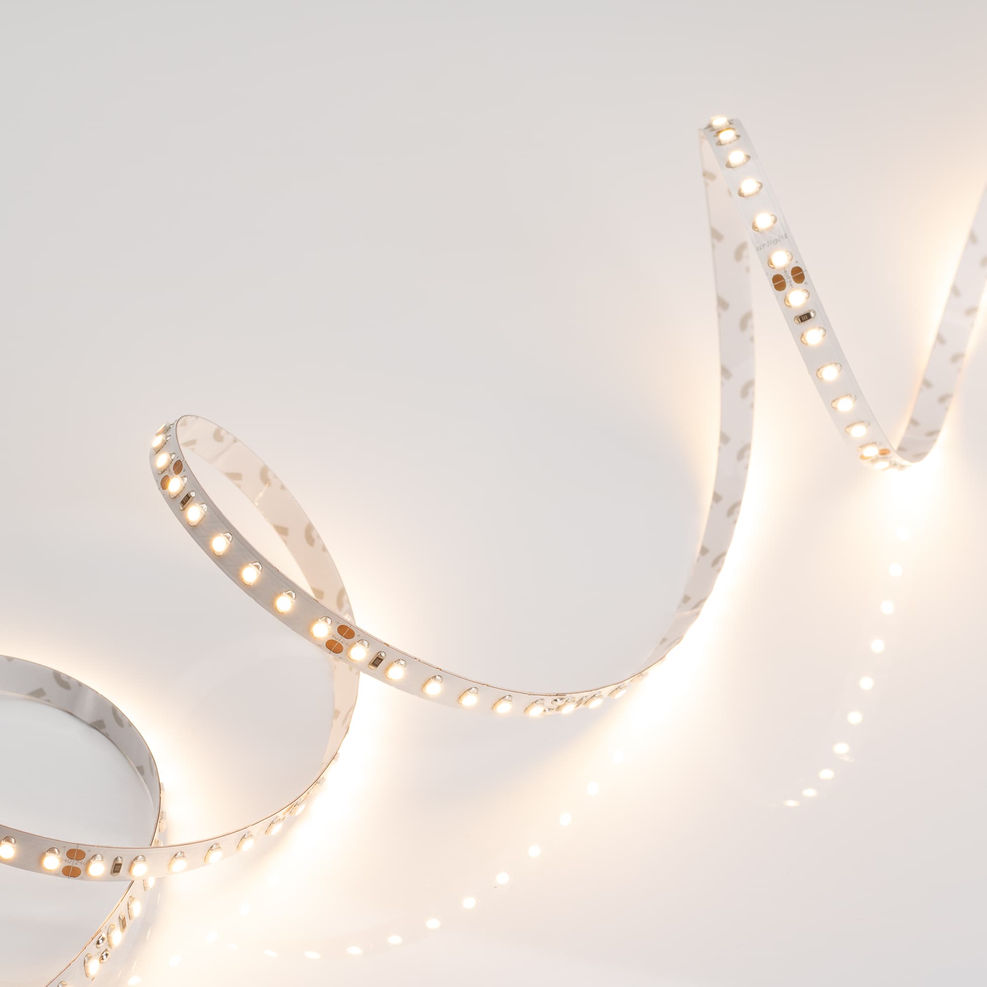 Светодиодная лента RT 2-5000 24V Warm2700 2x (3528, 600 LED, LUX) (Arlight, 9.6 Вт/м, IP20) 010346 — фото 2