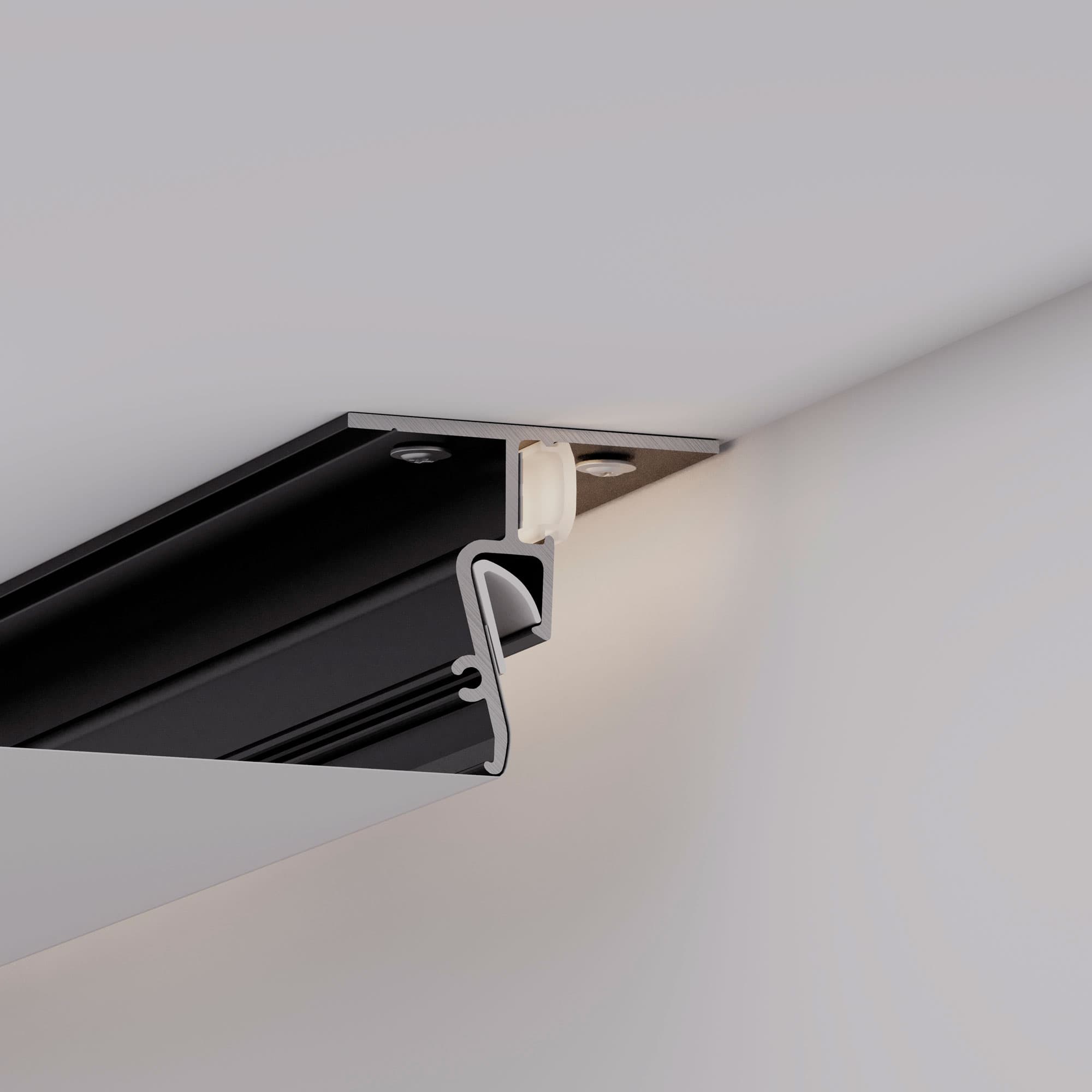 Профиль STRETCH-SHADOW-M-CEIL-2000 BLACK (A2-CONTOUR-PRO) (Arlight, Алюминий) 040703(1) — фото 4