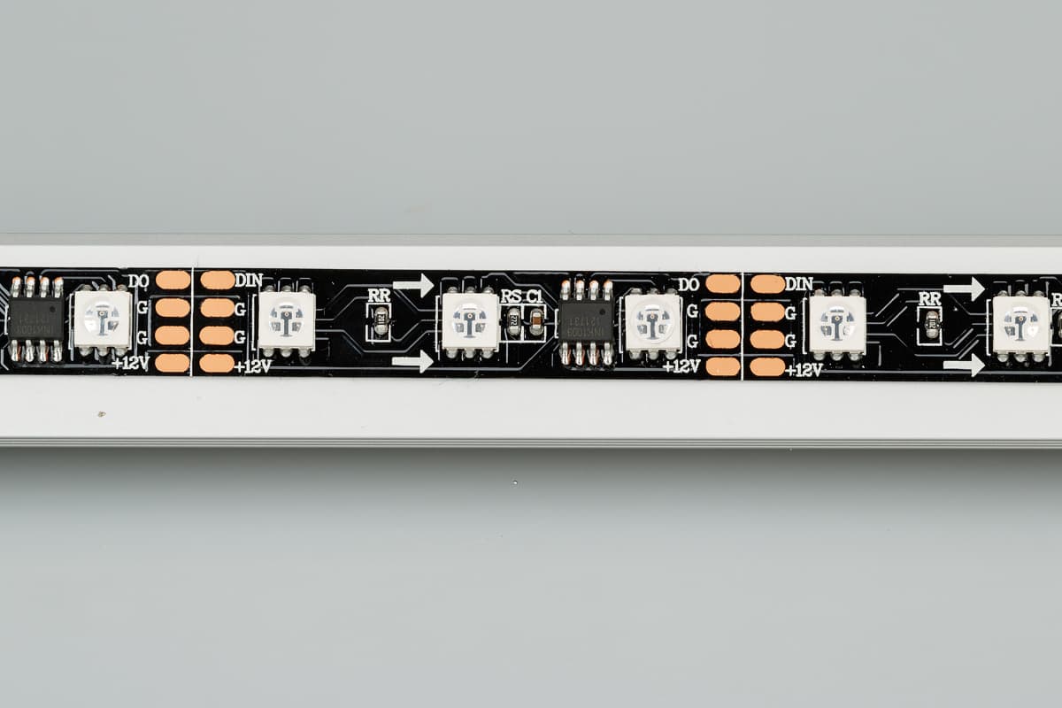 Светодиодная лента SPI-5000-5060-60 12V Cx3 RGB-Auto (Black 10mm, 13.2W/m, IP20) (Arlight, Открытый, IP20) 024600(1) — фото 2