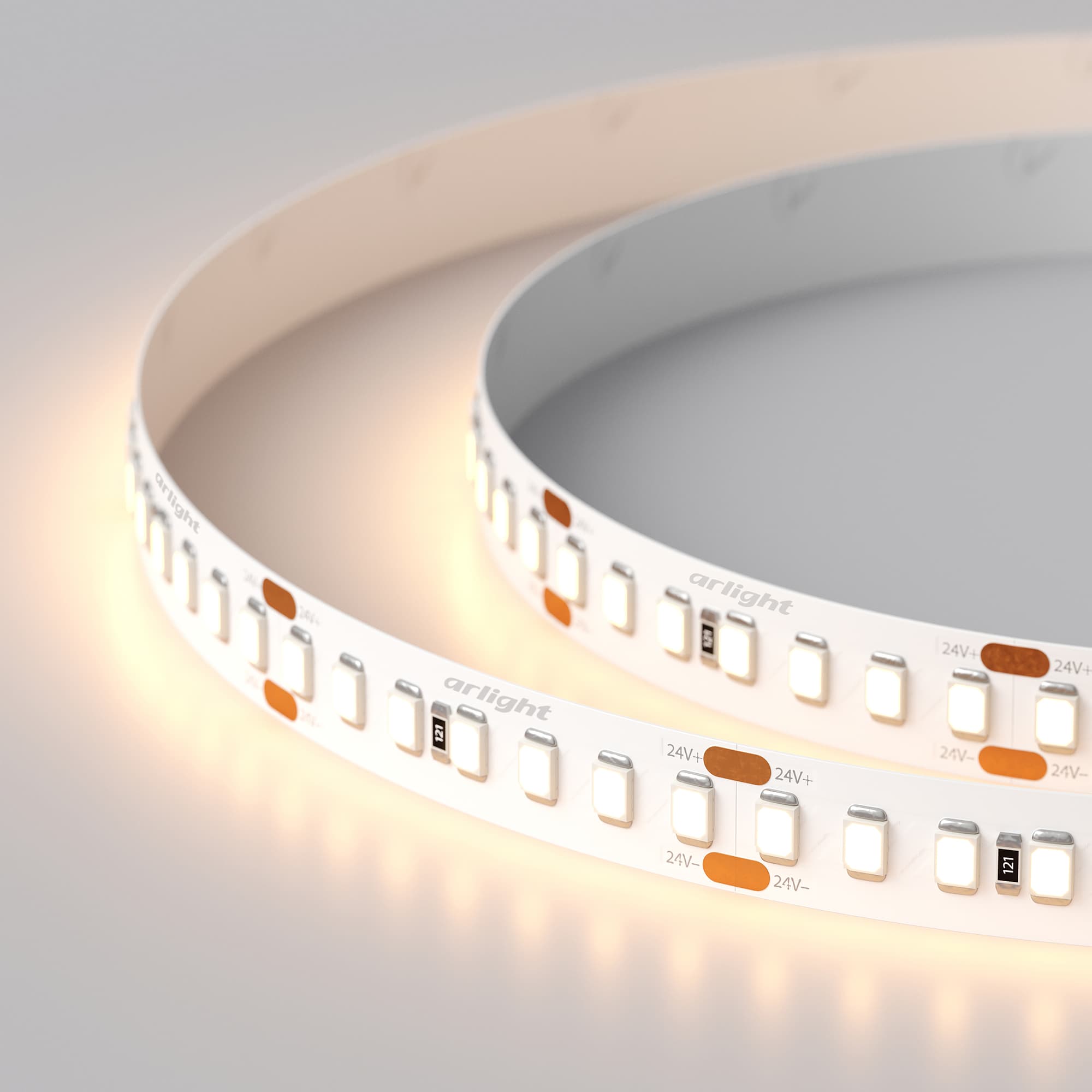 Светодиодная лента RT 2-5000 24V Warm2700 3x (2835, 840 LED, LUX) (Arlight, 17 Вт/м, IP20) 019095 — фото 5