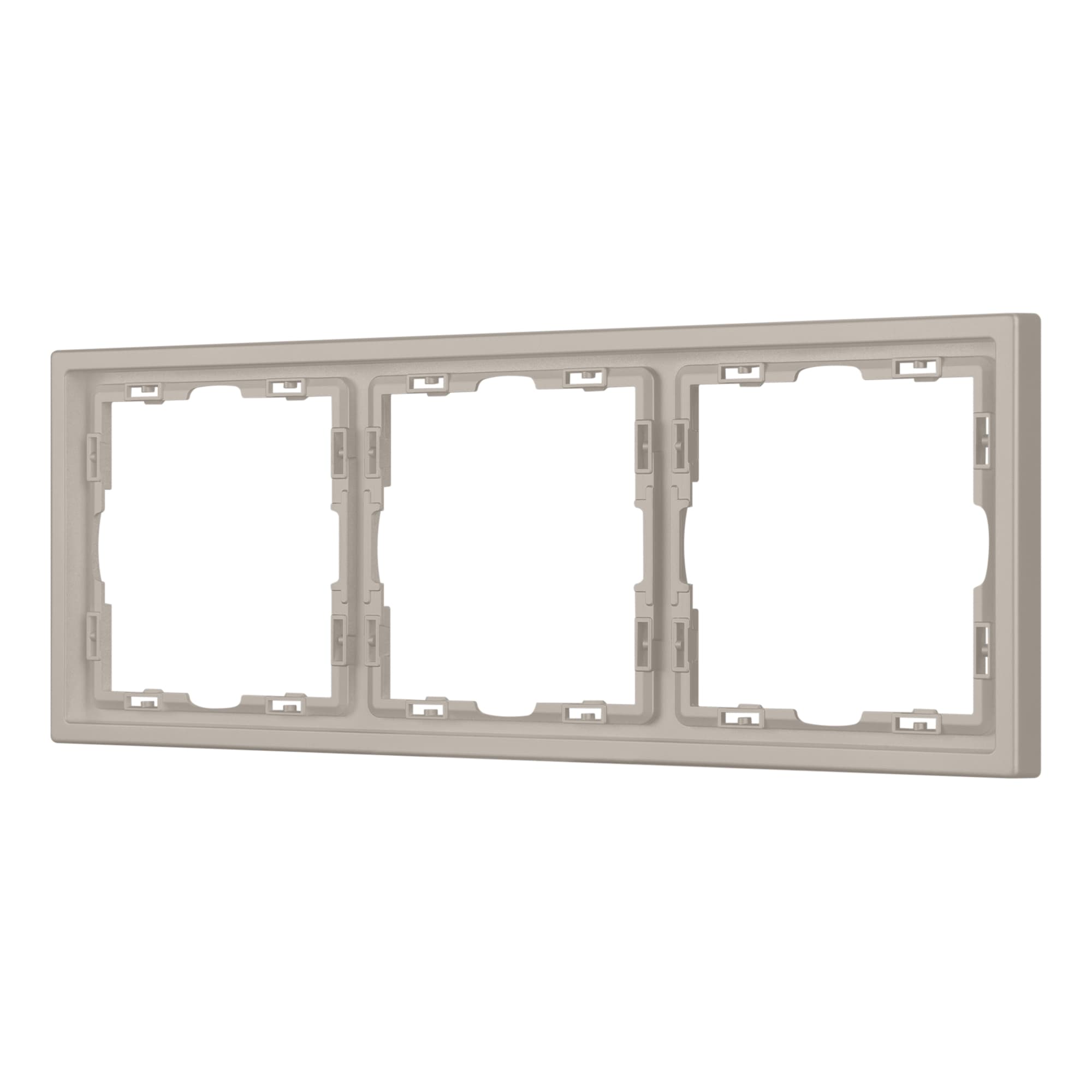 Рамка пластиковая FRM-NOBE-SFPL-3-CA (Arlight, Кашемир) 059458