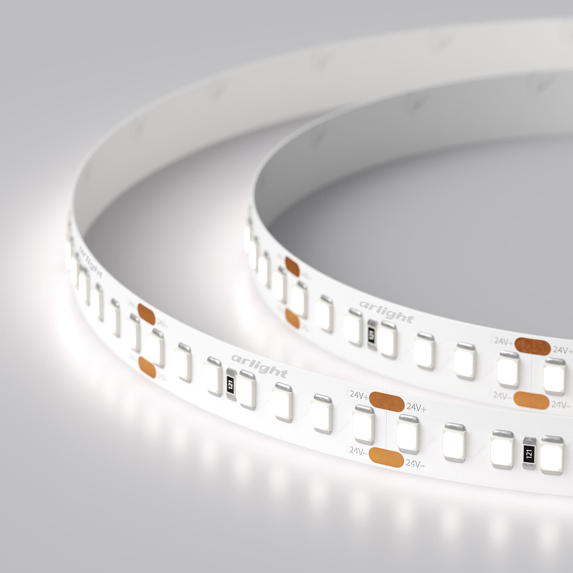 Светодиодная лента RT 2-5000 24V White6000 3x (2835, 840 LED, LUX) (Arlight, 17 Вт/м, IP20) 019093(B) — фото 5