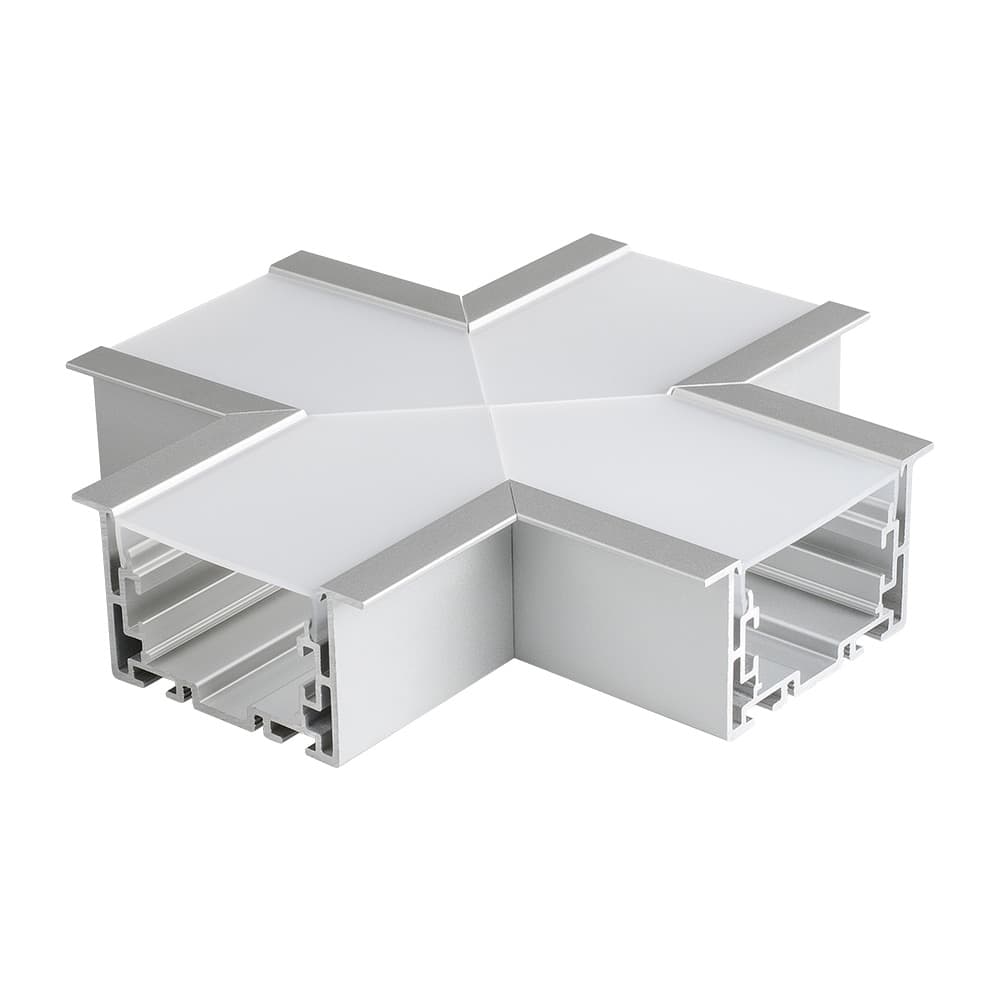 Угол S2-LINIA69-F-X90 крестовой (Arlight, Металл) 021281 Arlight — фото 1