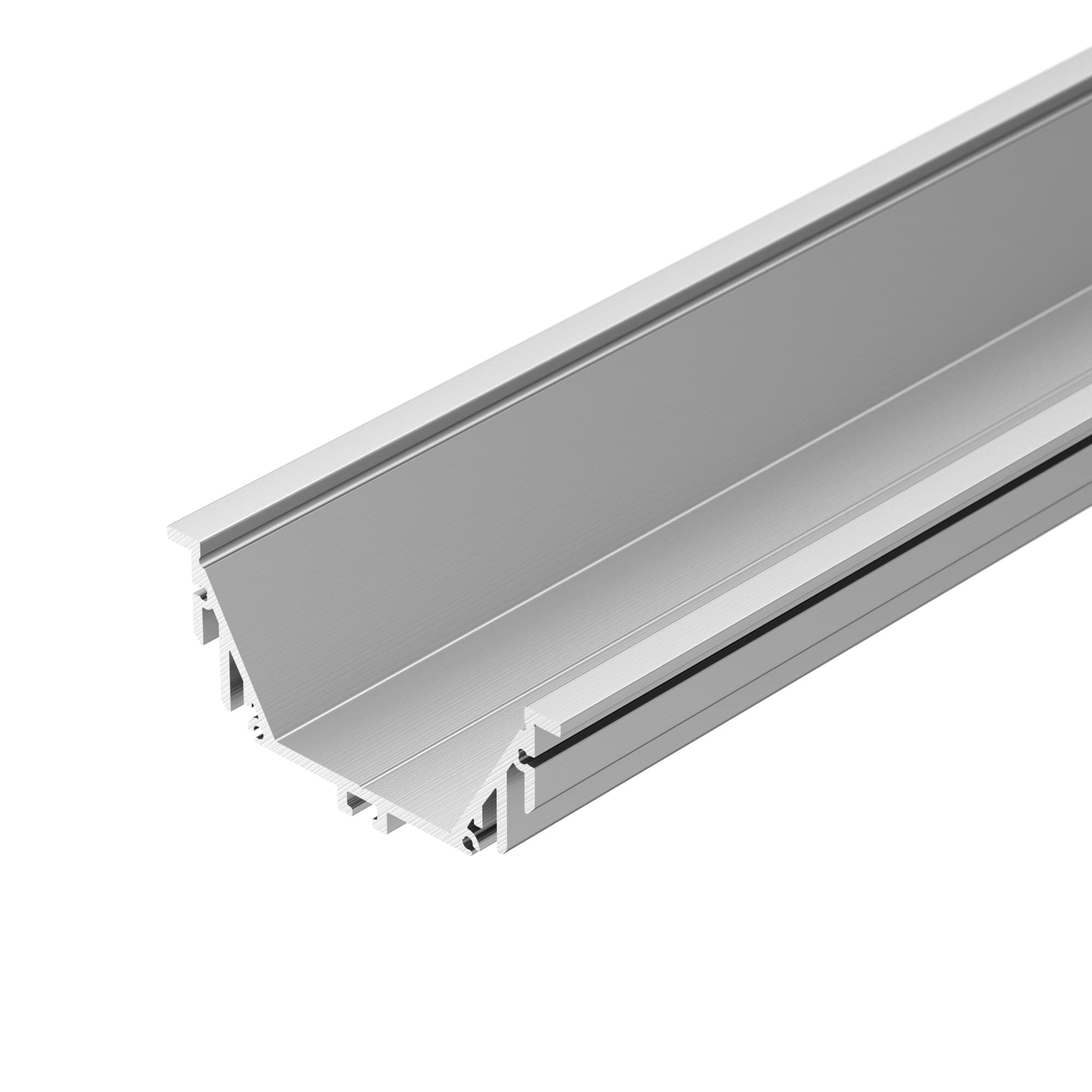 Профиль с экраном ALU-POWER-RW80F-2000ANOD+CLEAR-P (Arlight, Алюминий) 015479 Arlight — фото 2