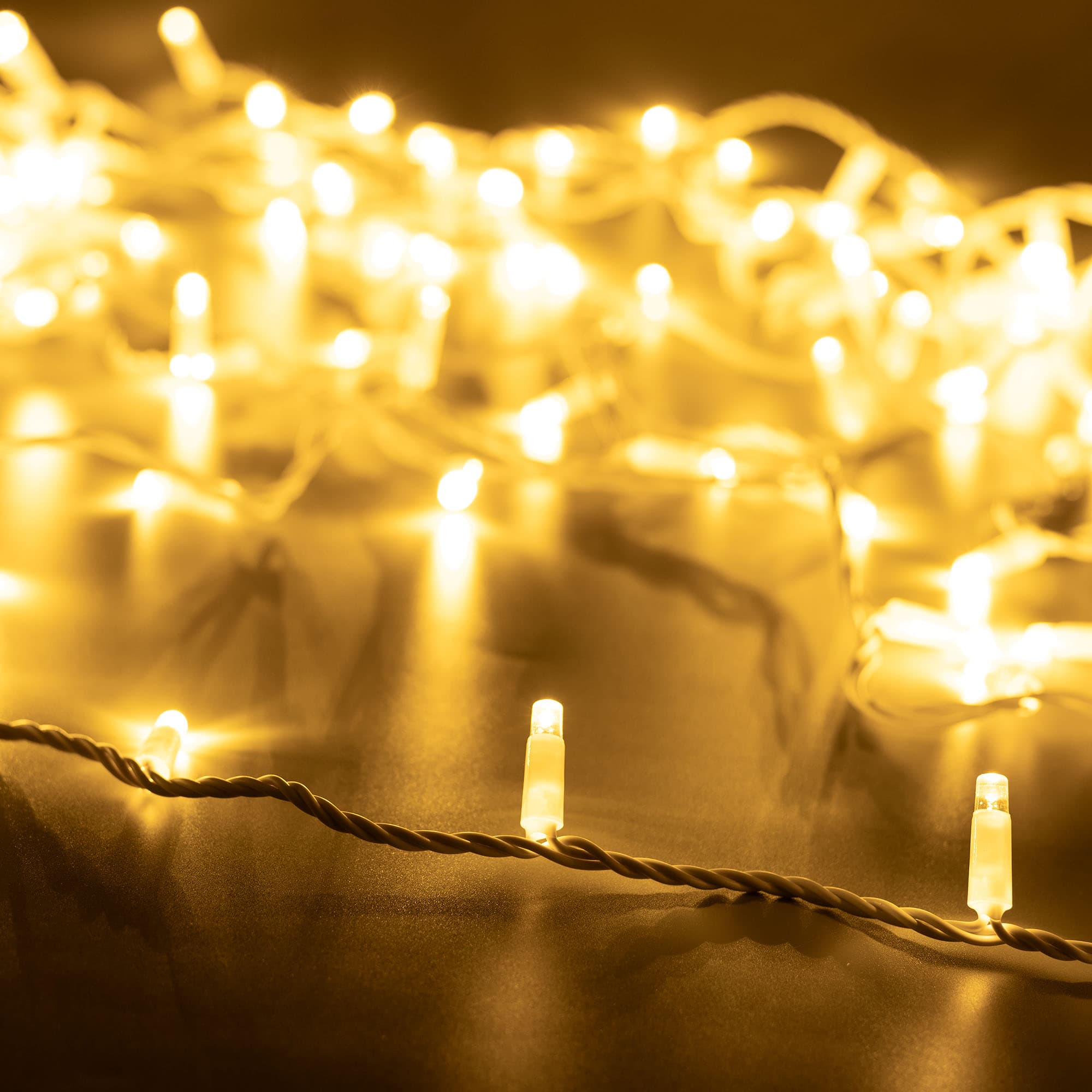 Arlight Светодиодная гирлянда ARD-STRING-PRO-10000-WHITE-100LED-STD WARM (230V, 7W) (Ardecoled, IP65) 025839