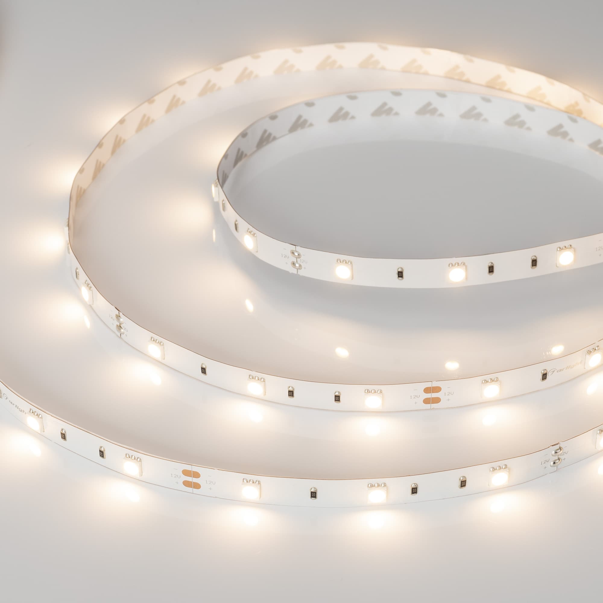 Светодиодная лента RT-B30-10mm 12V Warm3000 (7.2 W/m, IP20, 5060, 5m) (Arlight, 7.2 Вт/м, IP20) 028582(2) — фото 1