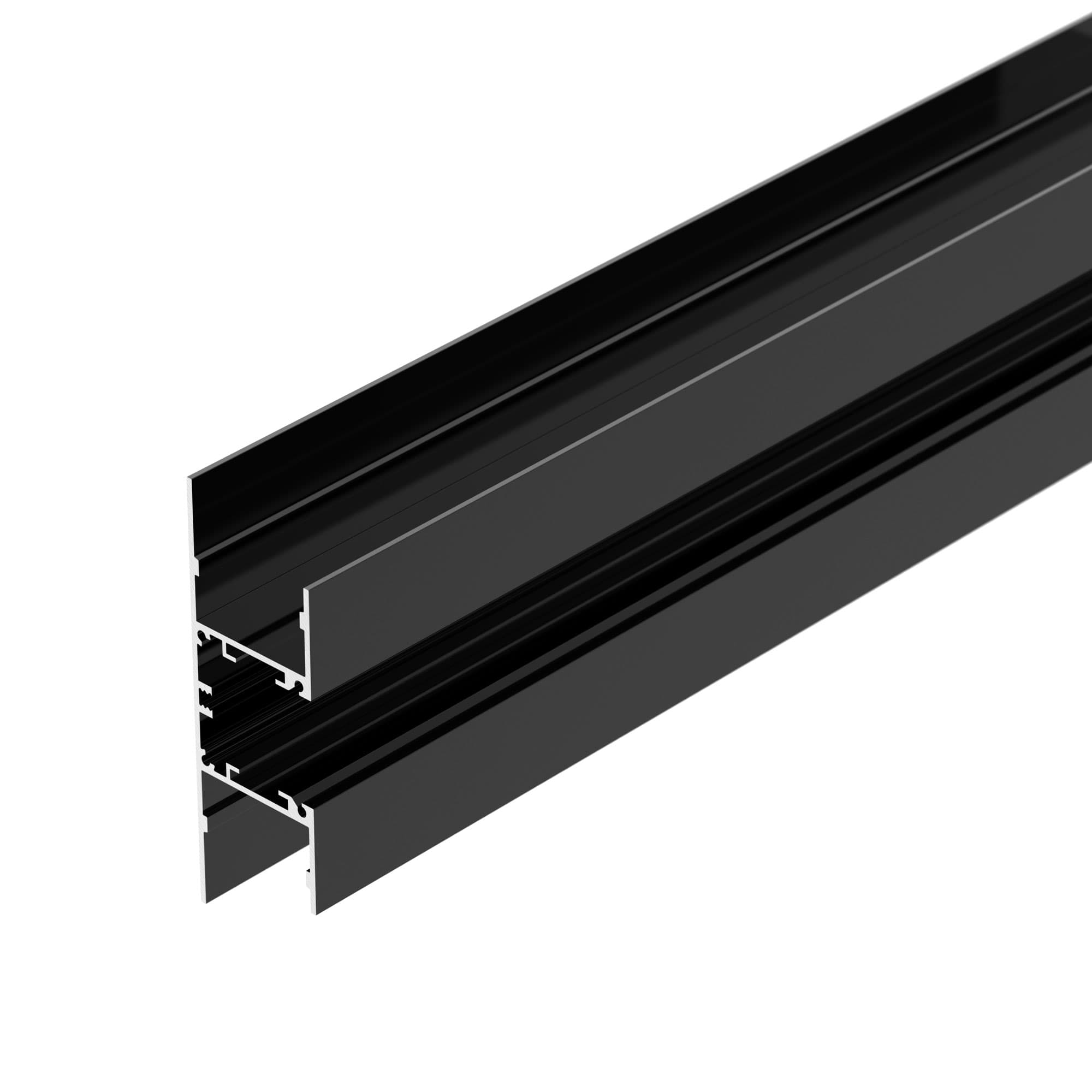 Профиль WALL-2575-DUAL-2000 ANOD BLACK (Arlight, Алюминий) 052332 — фото 2