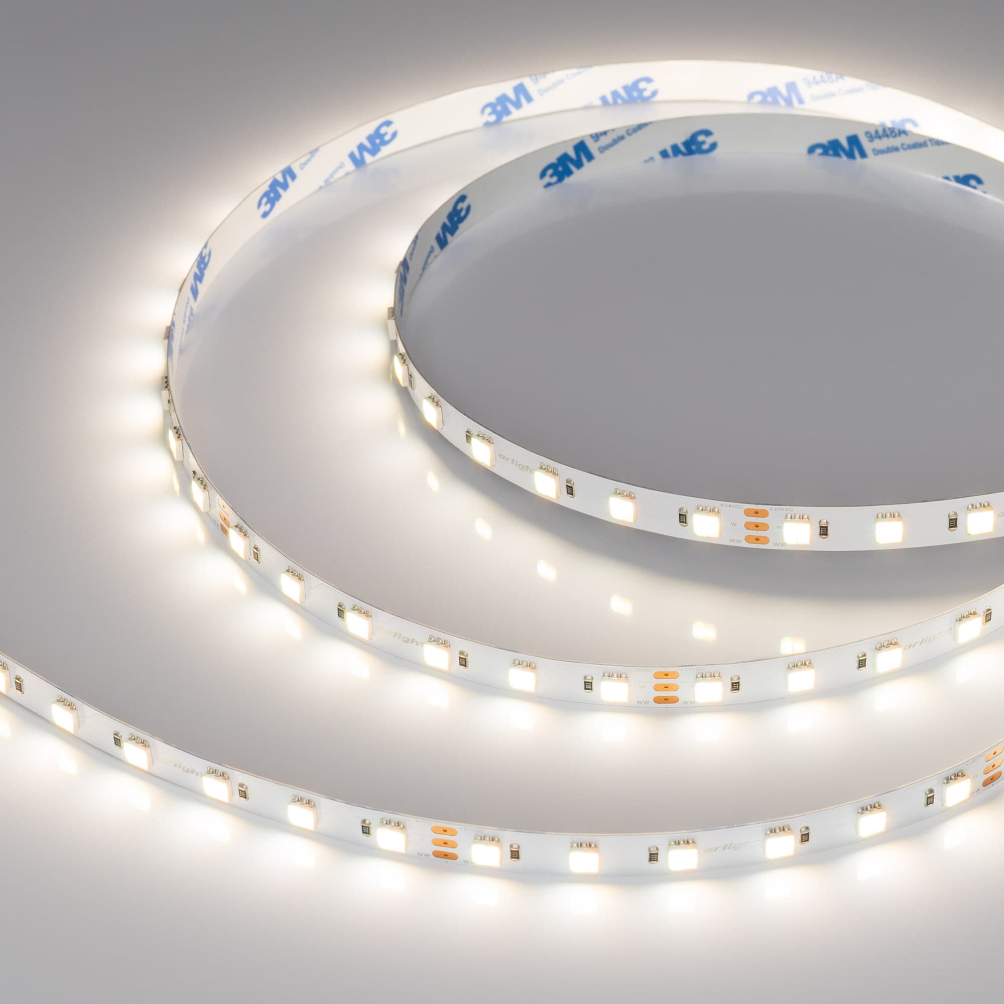 Светодиодная лента RT-B60-10mm 24V White-MIX 2Ch (14.4 W/m, IP20, 5060, 5m) (Arlight, Изменяемая ЦТ) 025214(1) — фото 1