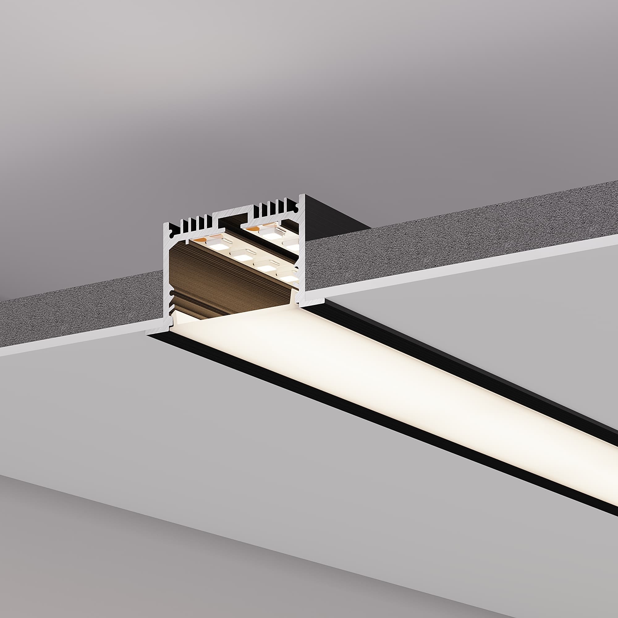 Профиль SL-LINIA62-F-2000 BLACK (BY) (Arlight, Алюминий) 062590 Arlight — фото 4