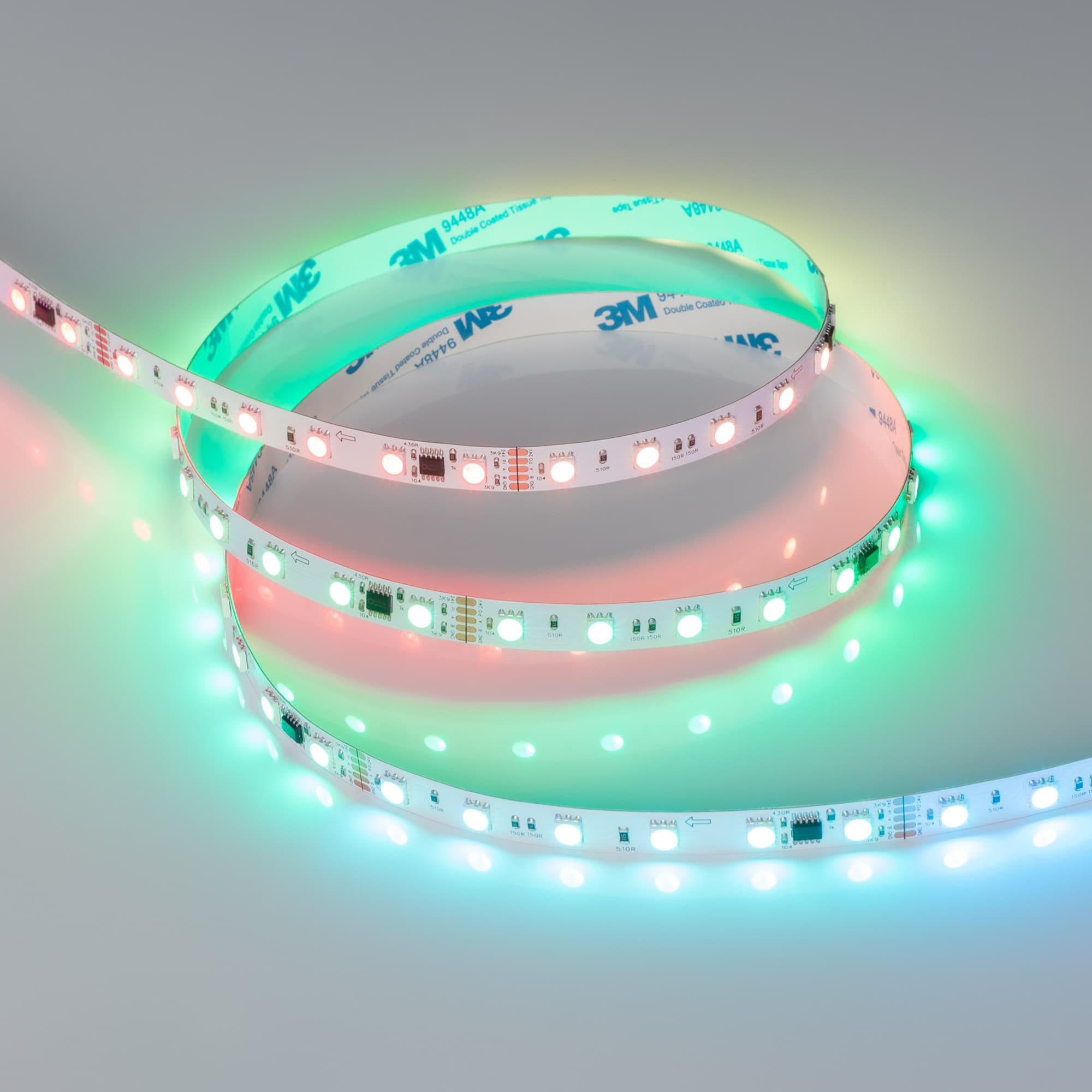 Светодиодная лента DMX-B60-10mm 24V RGB-PX6 (14 W/m, IP20, 5060, 5m) (Arlight, -) 039183 — фото 2