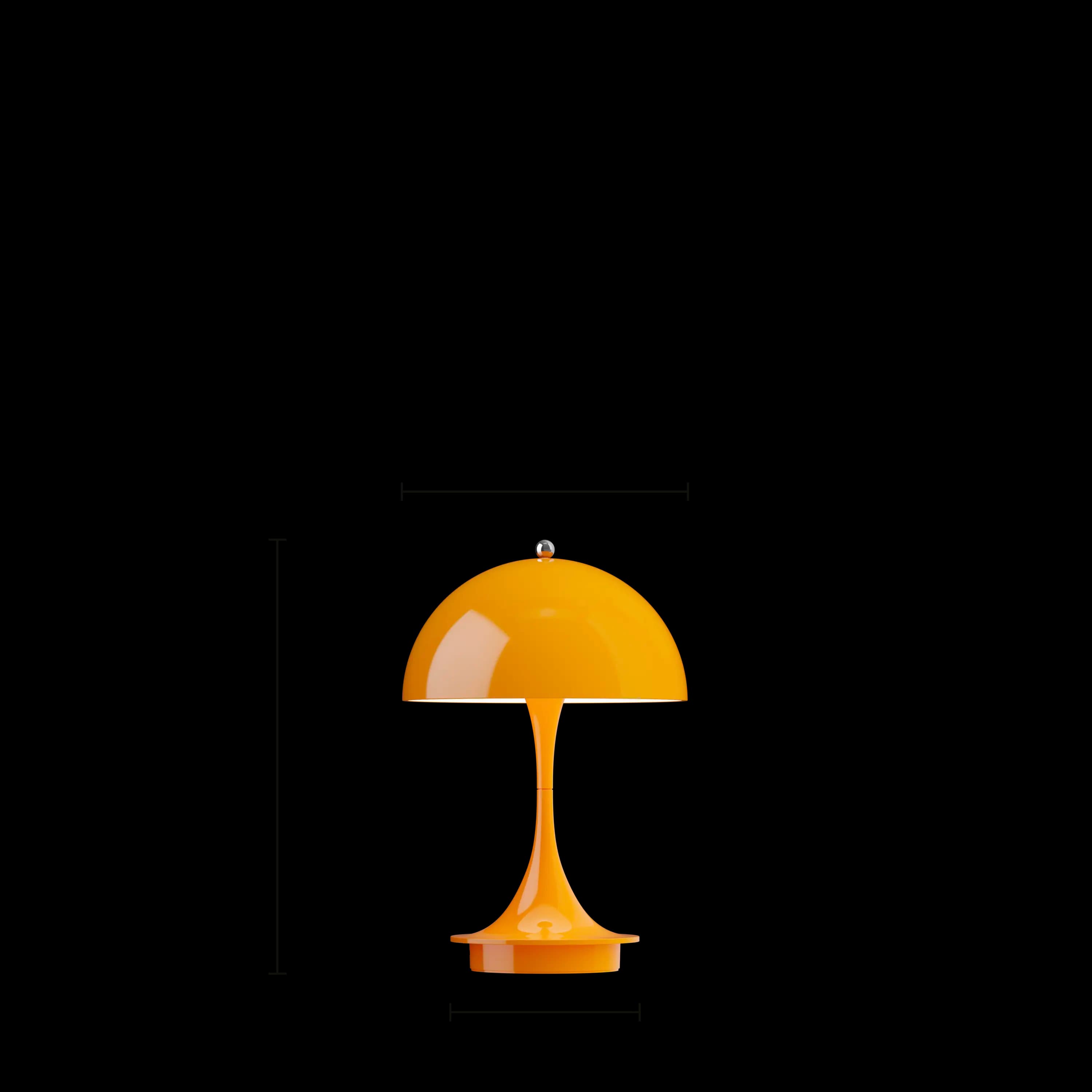 Louis Poulsen Panthella 160 Portable Lamp Opaque orange — фото 4