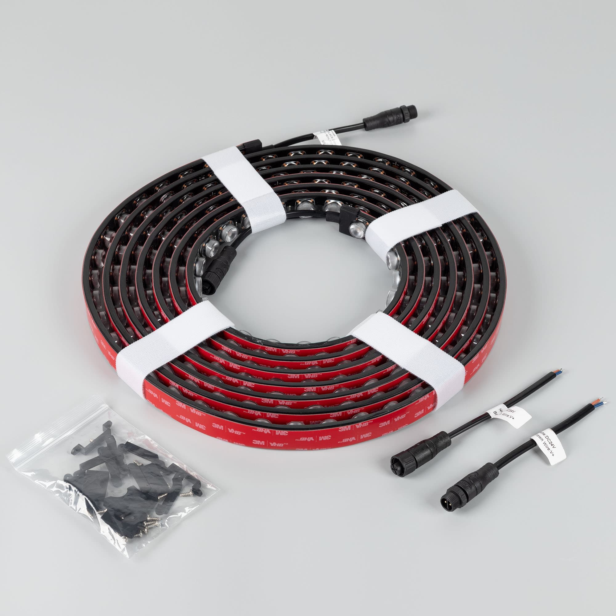 Светодиодная лента герметичная FLT-PS-A42-BLACK-23mm 24V Warm2700 (21 W/m, IP67, 30deg, 5m) (Arlight, -) 049293 Arlight — фото 2