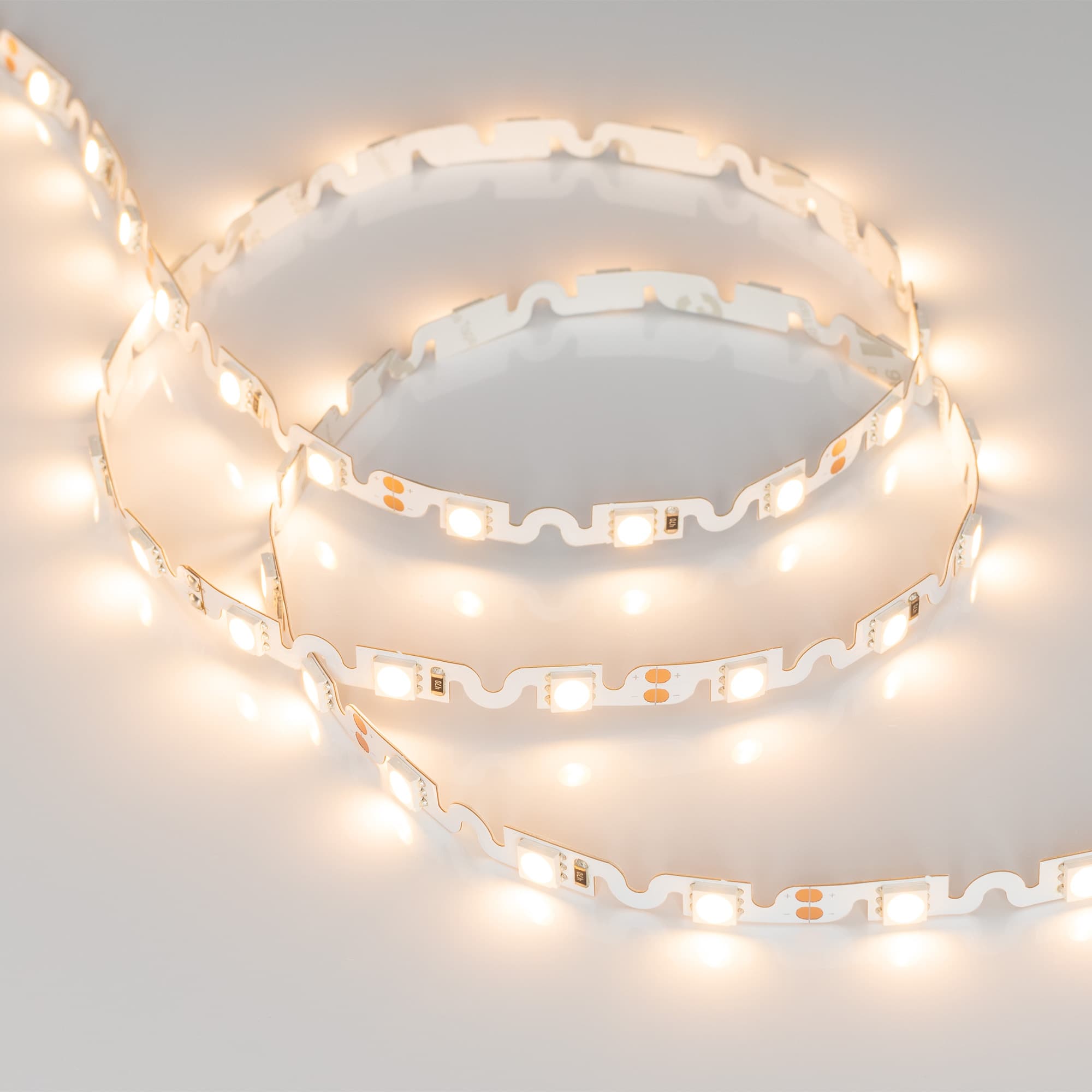 Светодиодная лента RZ 2-5000 12V Warm2700 2x (5060, 240 LED, Wave) (Arlight, 11.5 Вт/м, IP20) 018210 — фото 3