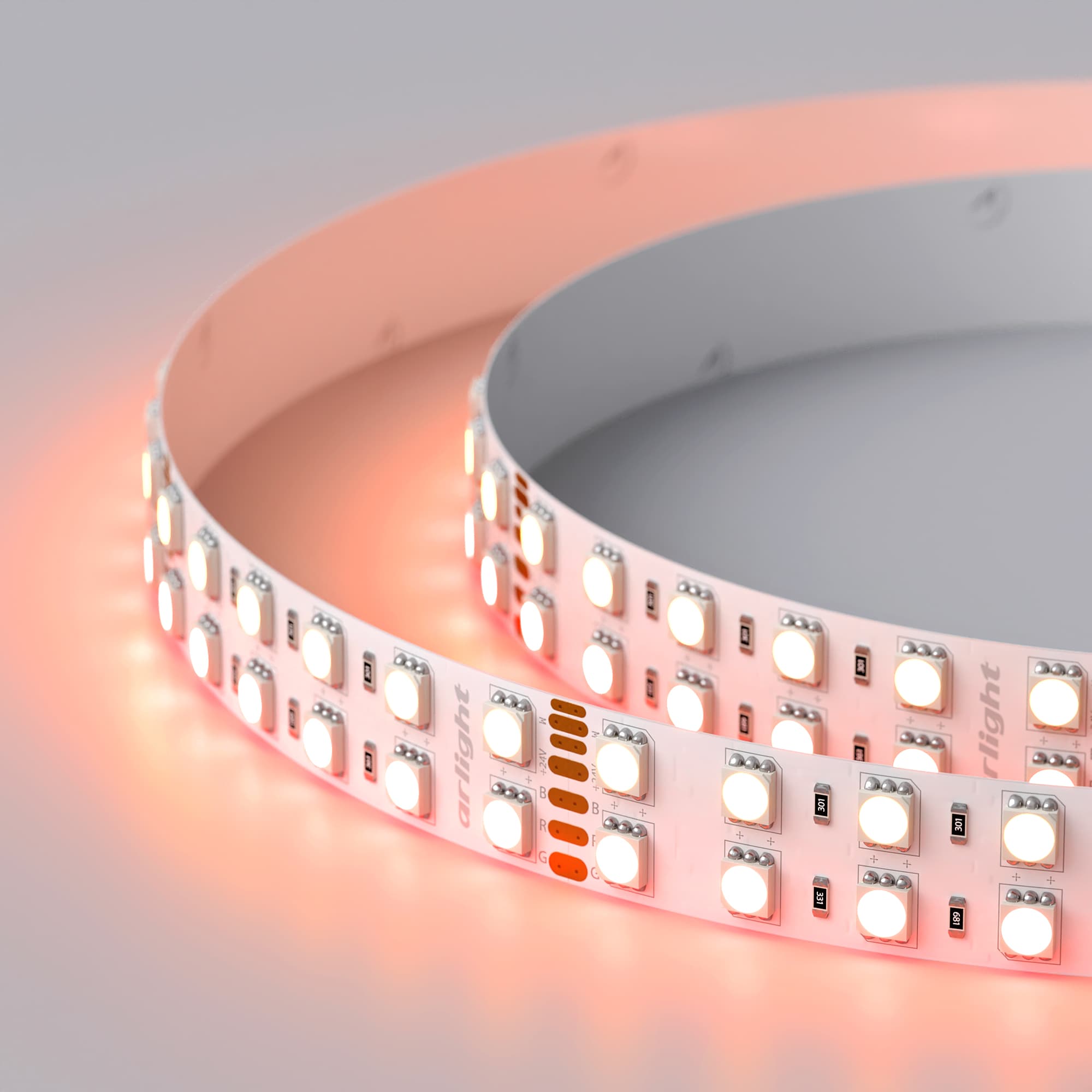 Светодиодная лента RT 2-5000 24V RGB-Warm 2x2 (5060, 720 LED, LUX) (Arlight, 32 Вт/м, IP20) 012327(1) — фото 11