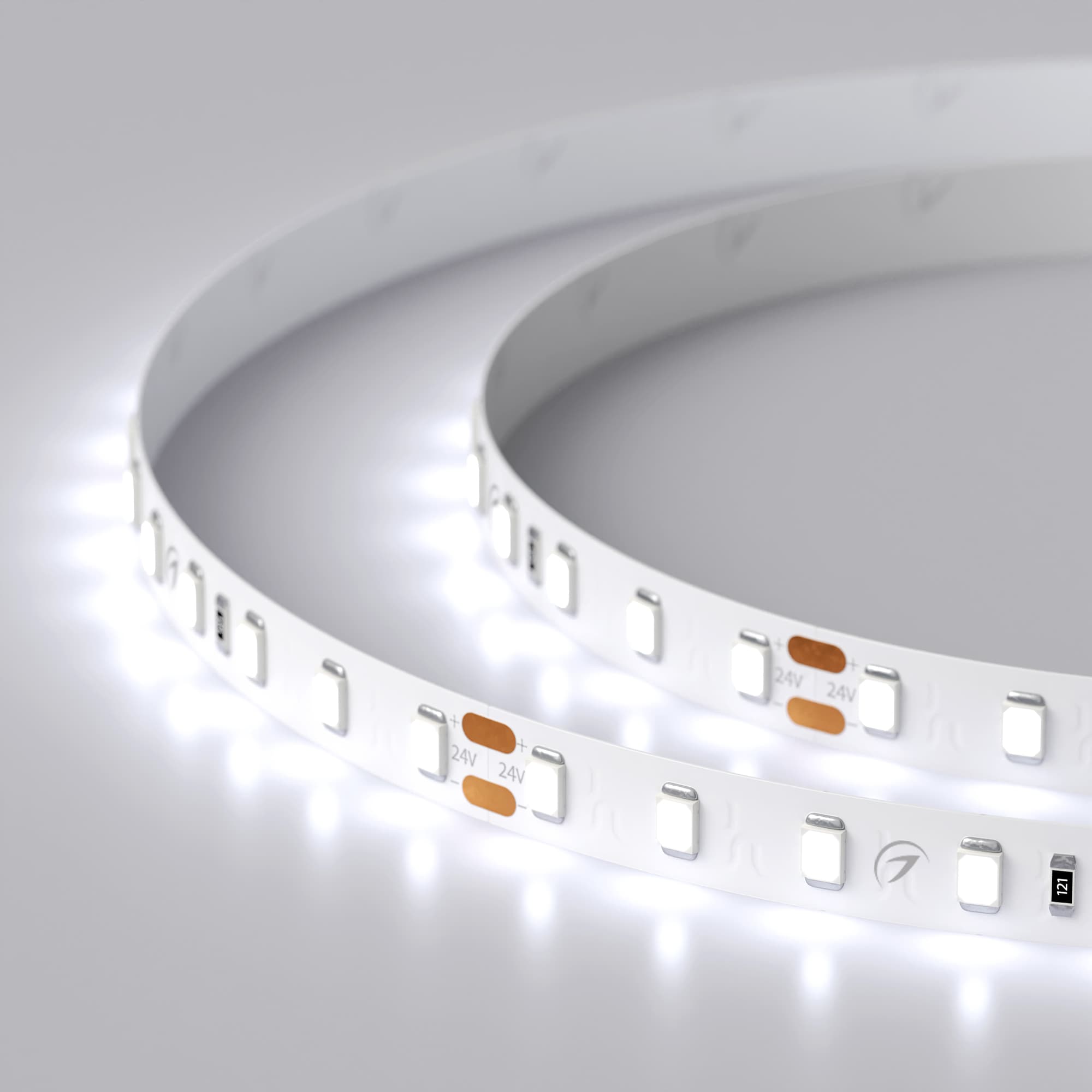 Светодиодная лента RT 2-5000 24V Cool 8K 1.6x (2835, 490 LED, PRO) (Arlight, 10 Вт/м, IP20) 019912(1) — фото 4