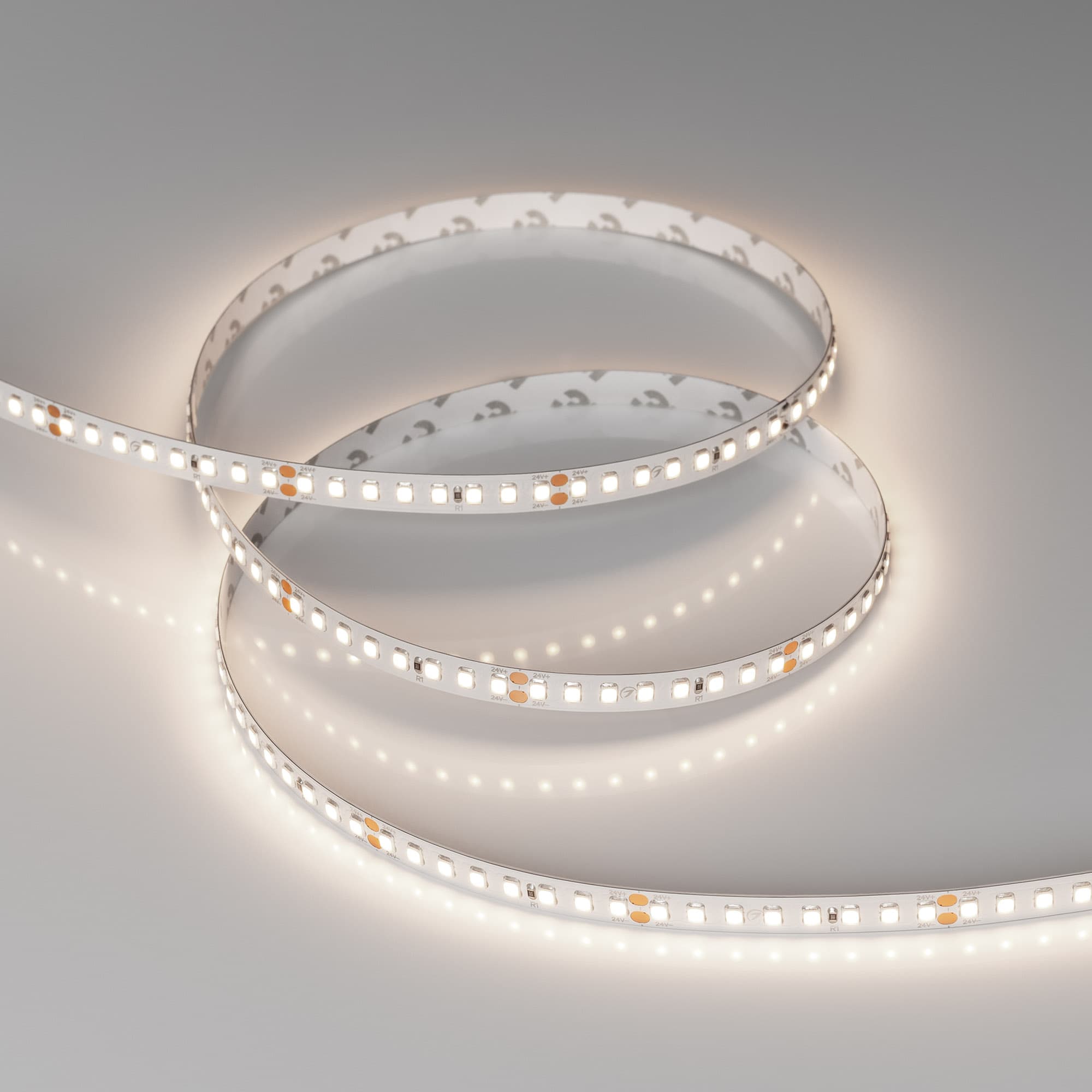 Светодиодная лента RT-A160-8mm 24V Day4000 (12 W/m, IP20, 2835, 5m) (Arlight, высок.эфф.150 лм/Вт) 024537(2) — фото 2