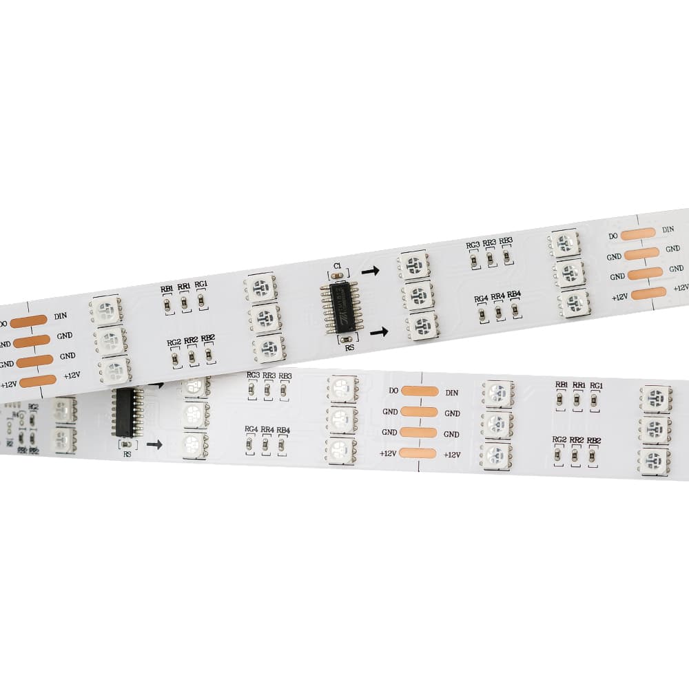 Светодиодная лента SPI-5000 12V RGB (5060, 480 LED x3,1812) (Arlight, Открытый, IP20) 024148