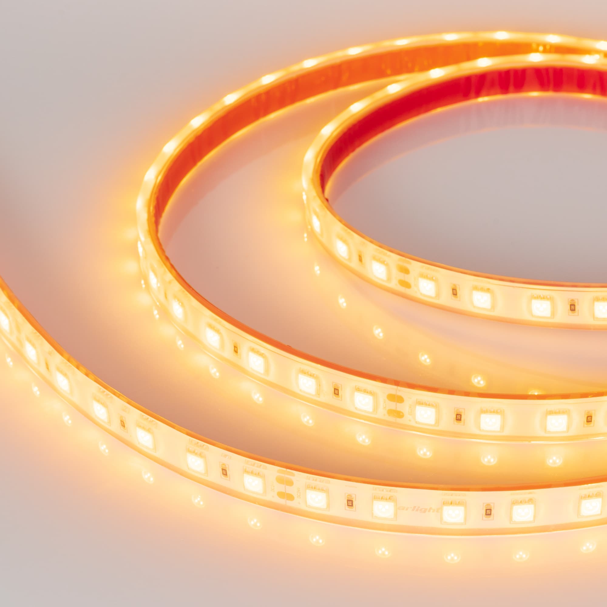 Светодиодная лента RTW 2-5000PGS 24V Yellow 2x (5060, 300 LED, LUX) (Arlight, 14.4 Вт/м, IP67) 014019 — фото 2