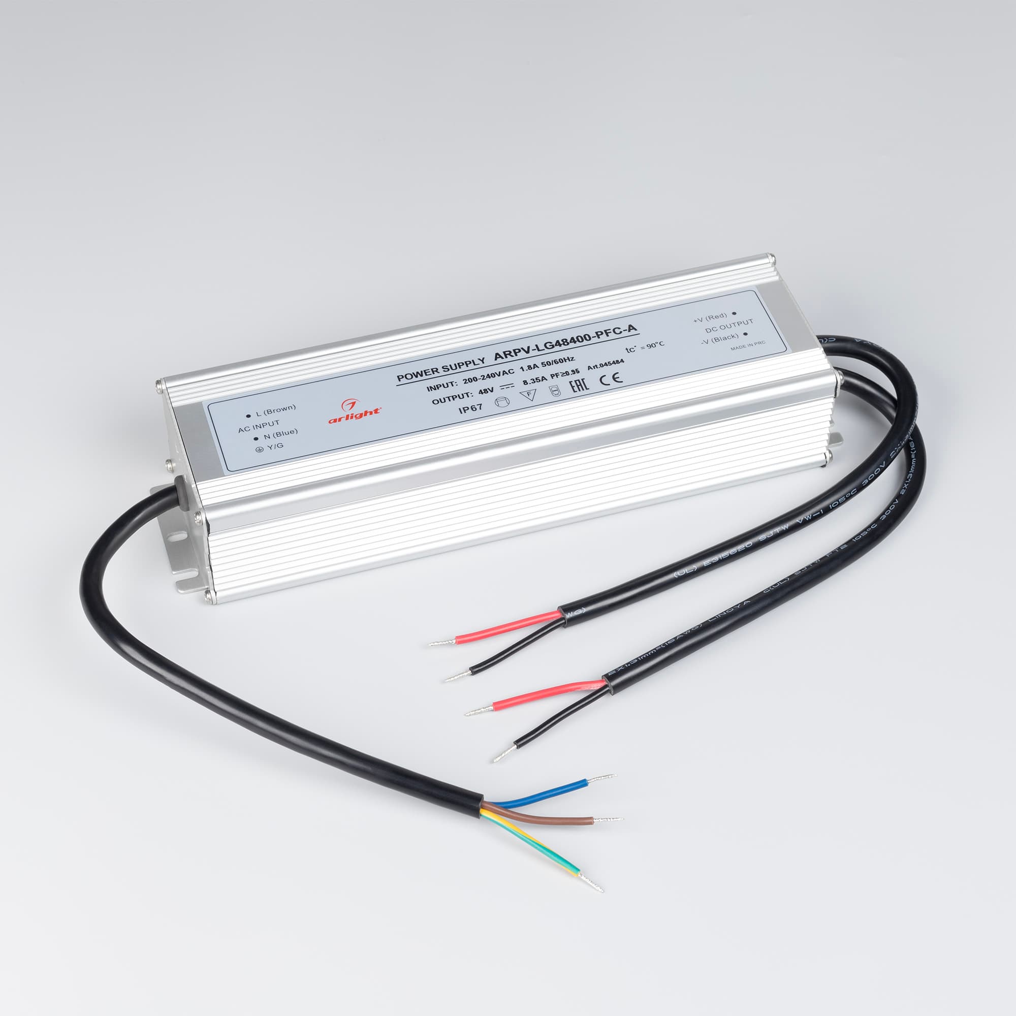 Блок питания ARPV-LG48400-PFC-A (48V, 8.3A, 400W) (Arlight, IP67 Металл, 5 лет) 045484 Arlight — фото 2