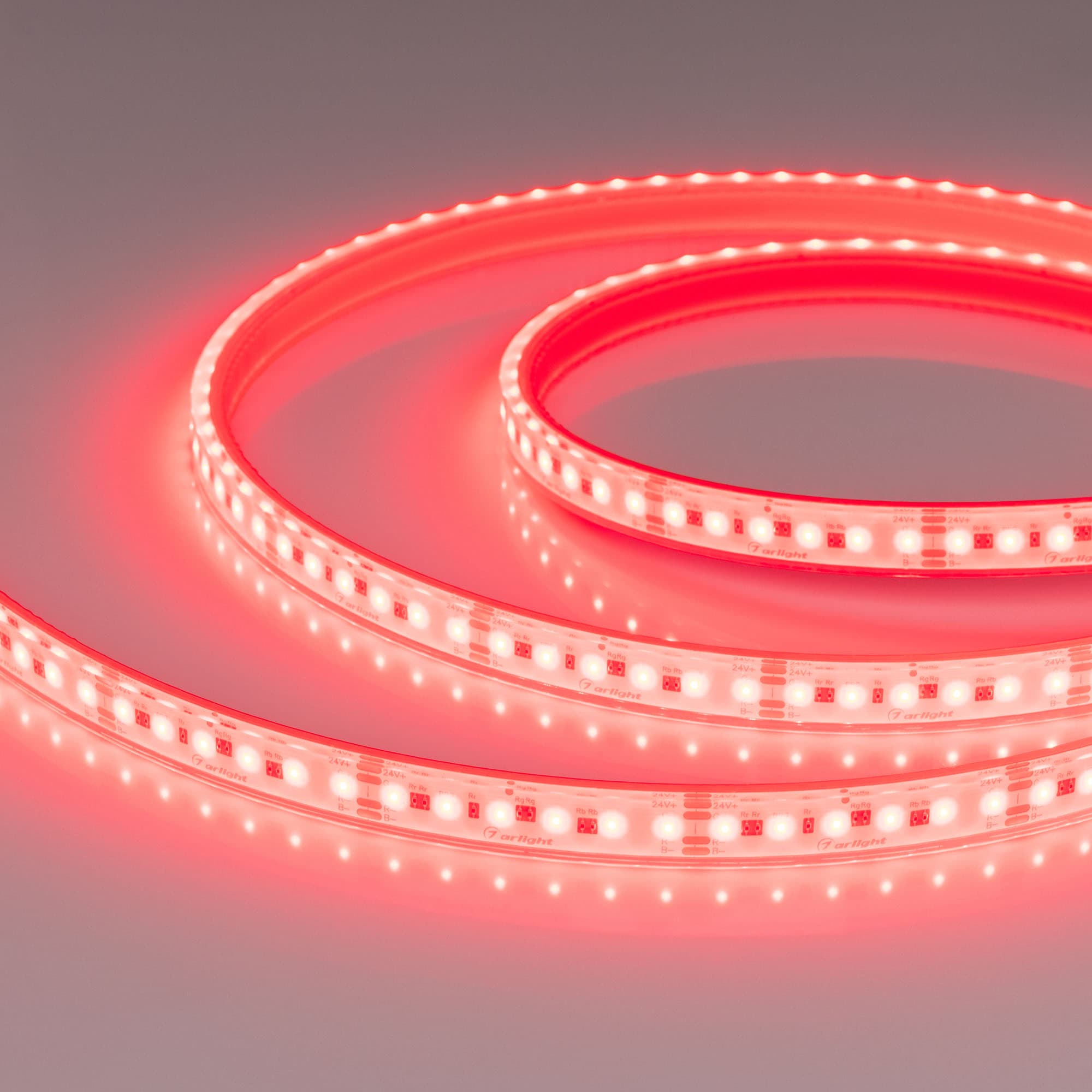 Светодиодная лента герметичная DOT-PFS-X120-12mm 24V RGB (14 W/m, IP68, 5m) (Arlight, 5 лет) 058096 — фото 1