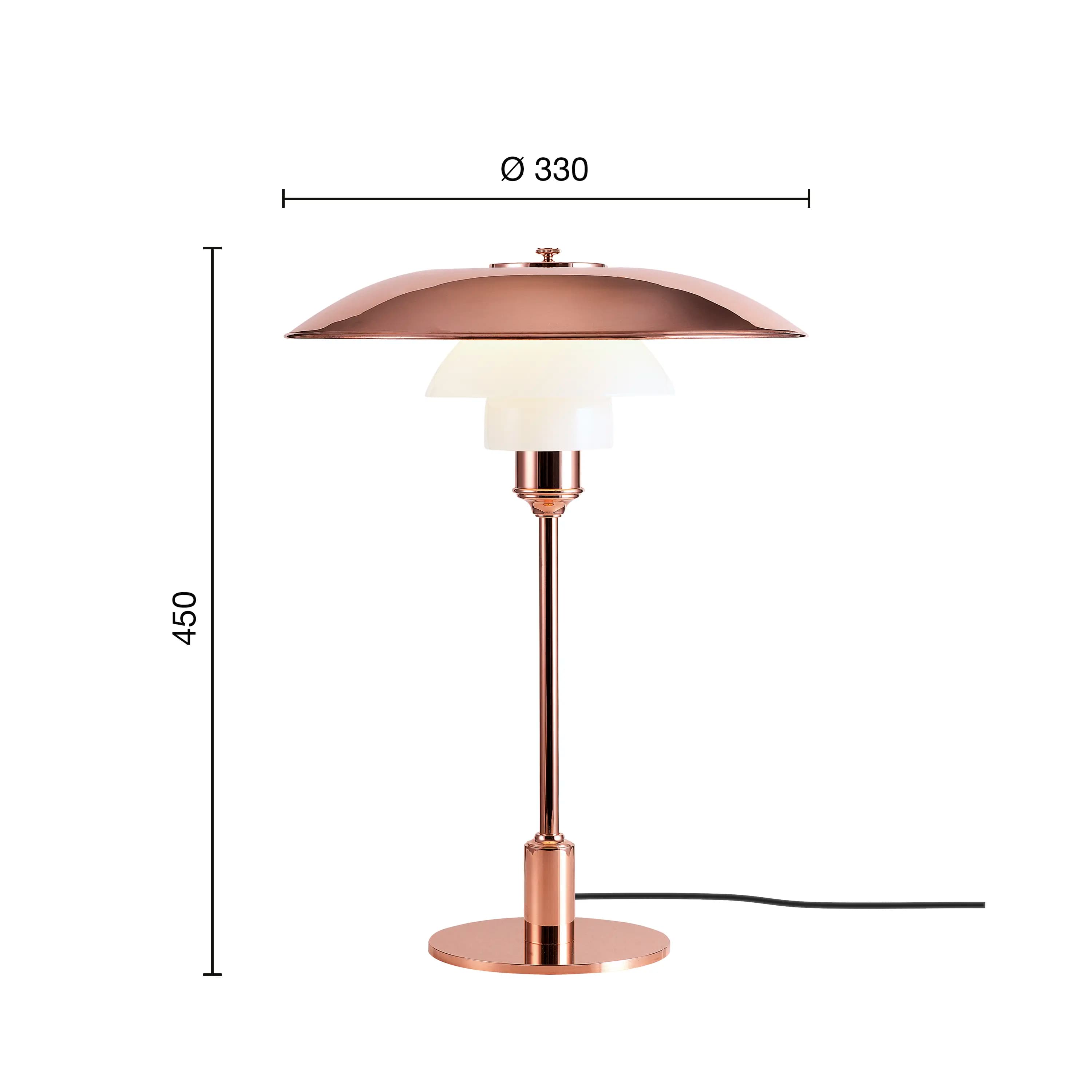 Louis Poulsen PH 3½-2½ Copper Table Lamp Copper — фото 2