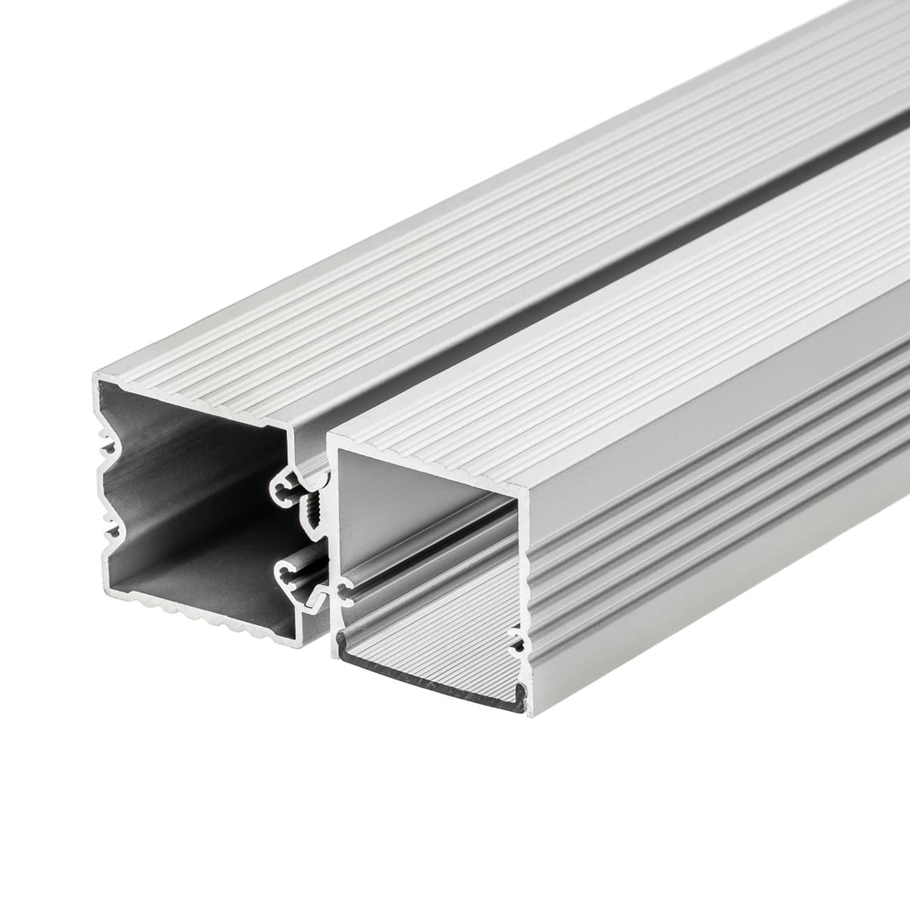 Профиль с экраном ALU-BASE-PW35S-2000 ANOD+CLEAR-P (Arlight, Металл) 015457 Arlight — фото 1