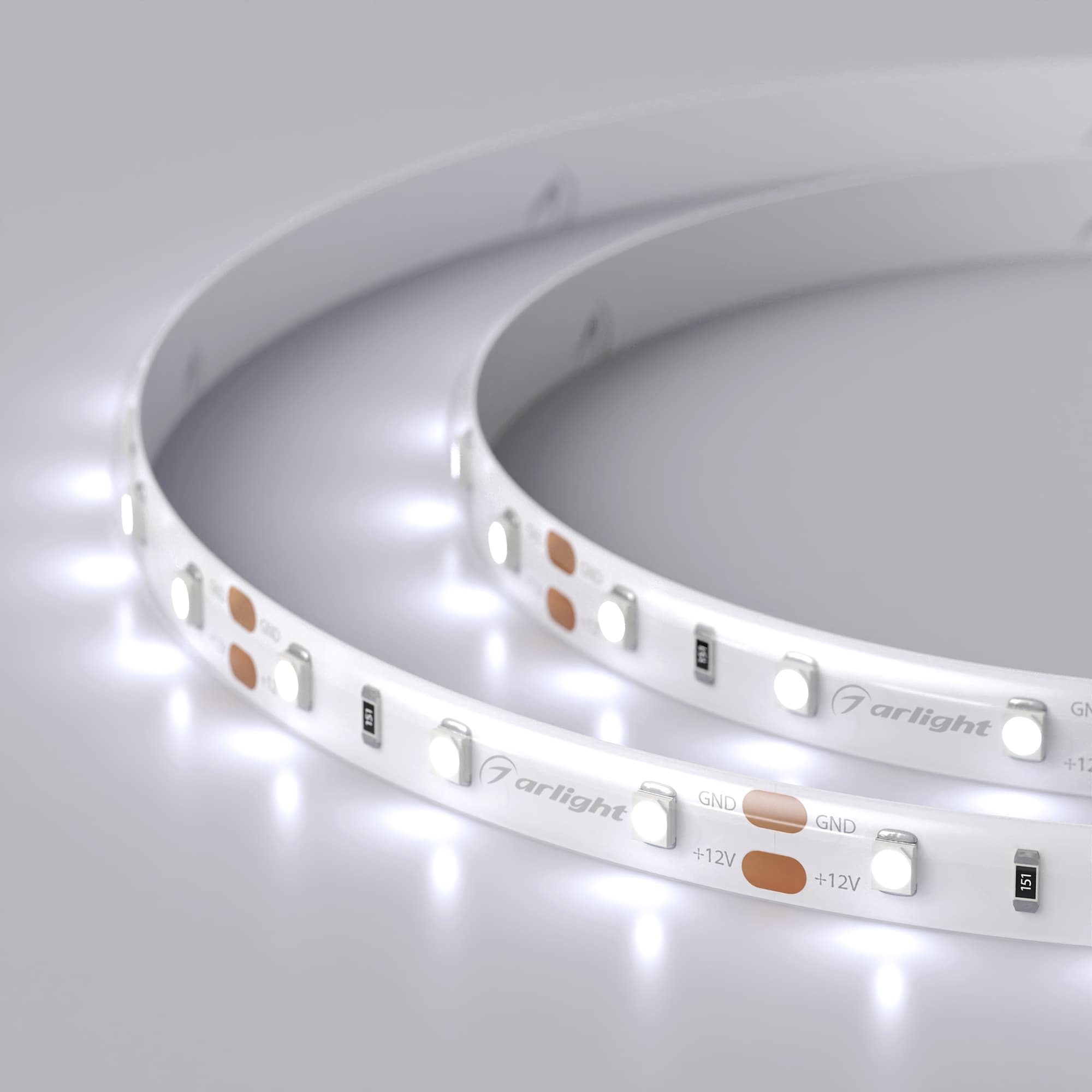 Светодиодная лента RTW 2-5000SE 12V Cool (3528, 300 LED, LUX) (Arlight, 4.8 Вт/м, IP65) 016836(B) — фото 4