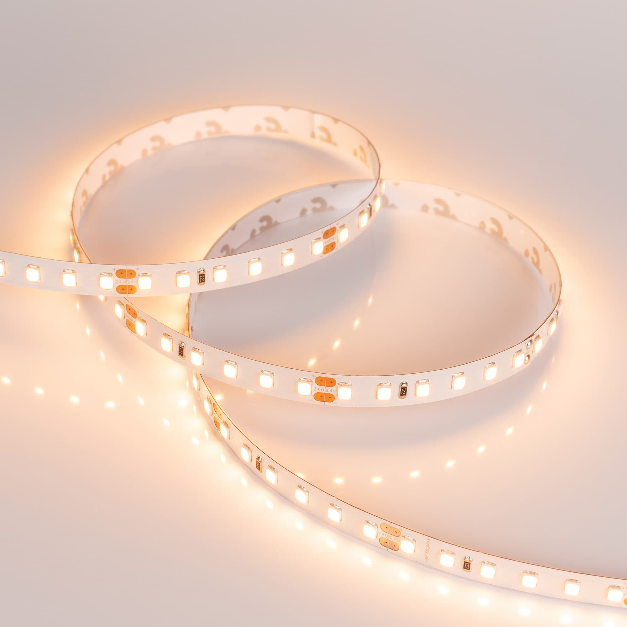 Светодиодная лента RT 2-5000 24V SUN Warm3000 2x (2835, 120 LED/m, LUX) (Arlight, 14.4 Вт/м, IP20) 024973(1) — фото 3
