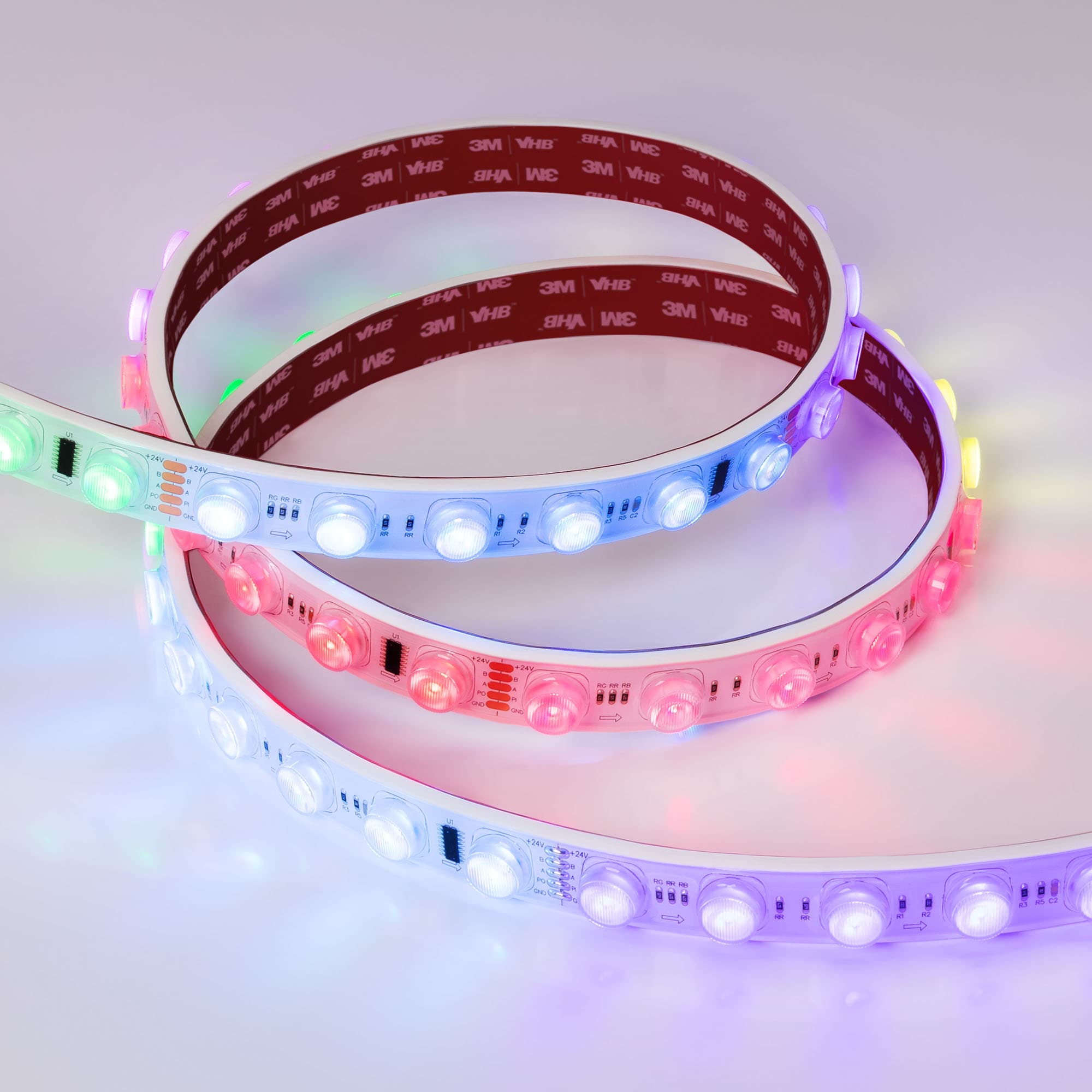 Светодиодная лента герметичная DMX-FLT-PS-S36-23mm 24V RGB-PX6 (20 W/m, IP67, 30deg, 5m) (Arlight, -) 038297 — фото 2