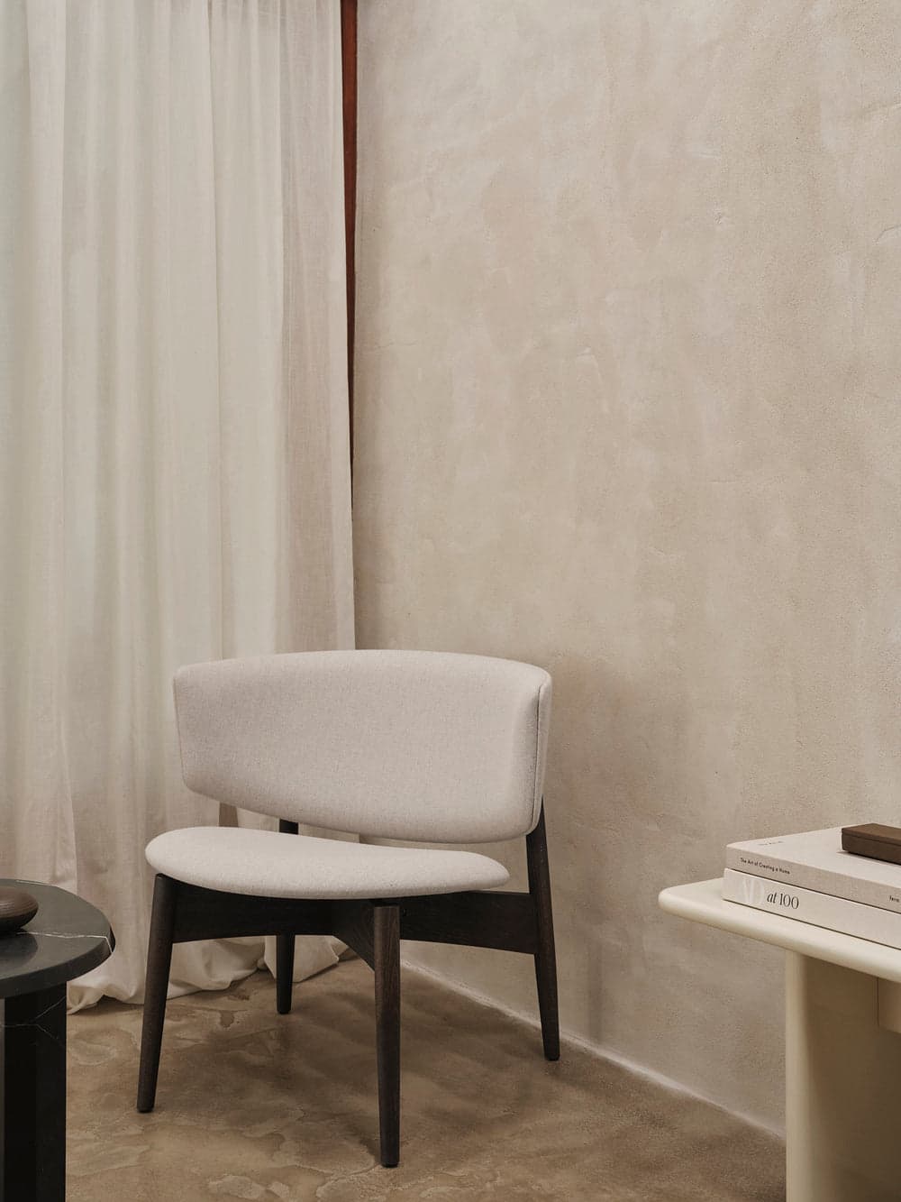 Ferm Living Herman Lounge Chair - Wood - Main Line Flax - Dark Stained Beech/Sand ferm LIVING — фото 3