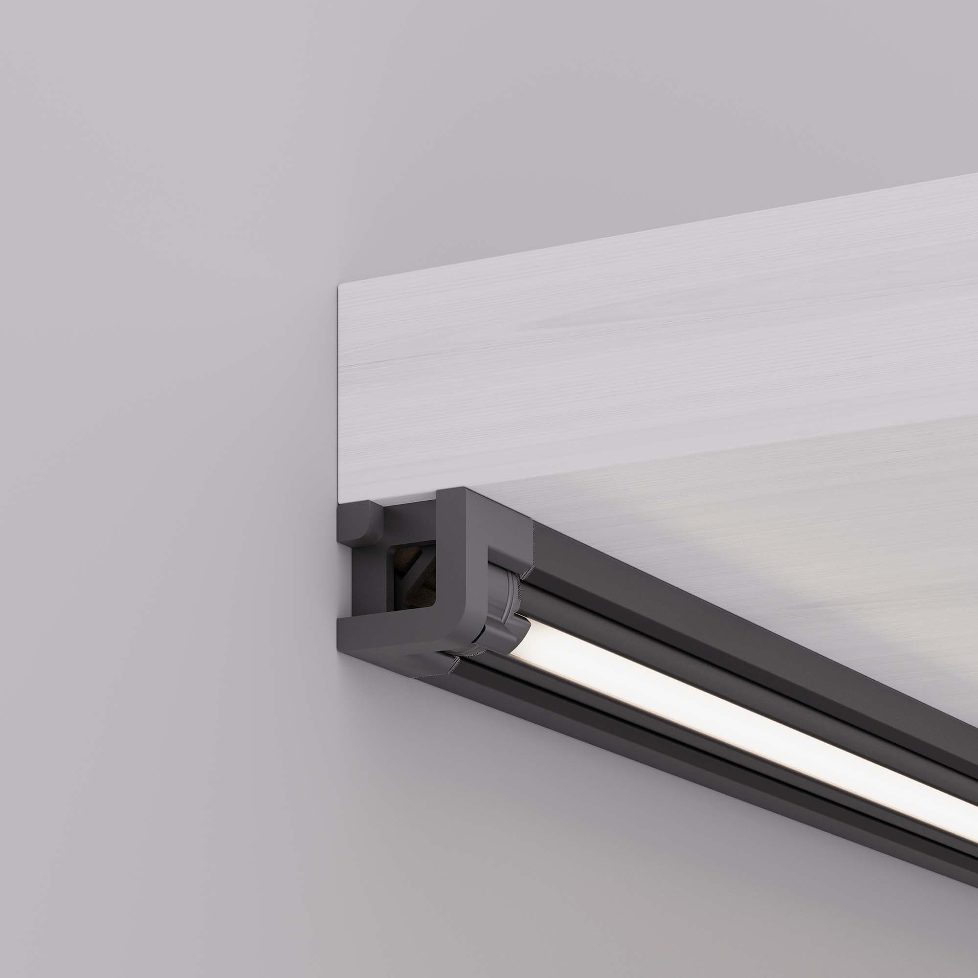 Профиль с экраном SL-KANT-H10-ROTATE-2000 IRON GREY (Arlight, Алюминий+пластик) 055331 — фото 5