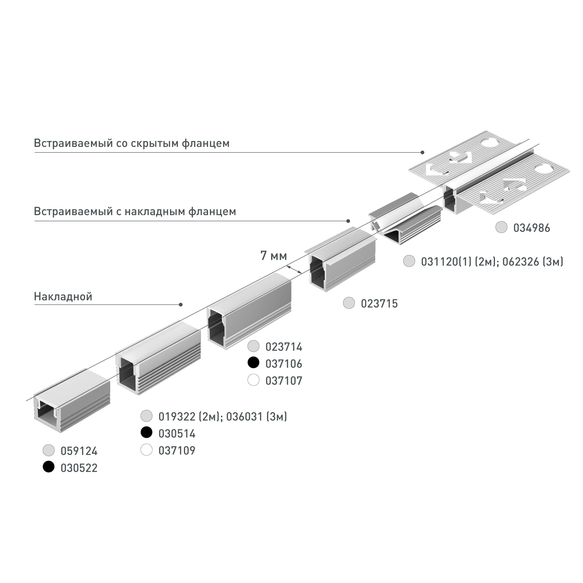 Профиль SL-BEVEL-2000 ANOD (Arlight, Алюминий) 031120(1) — фото 6