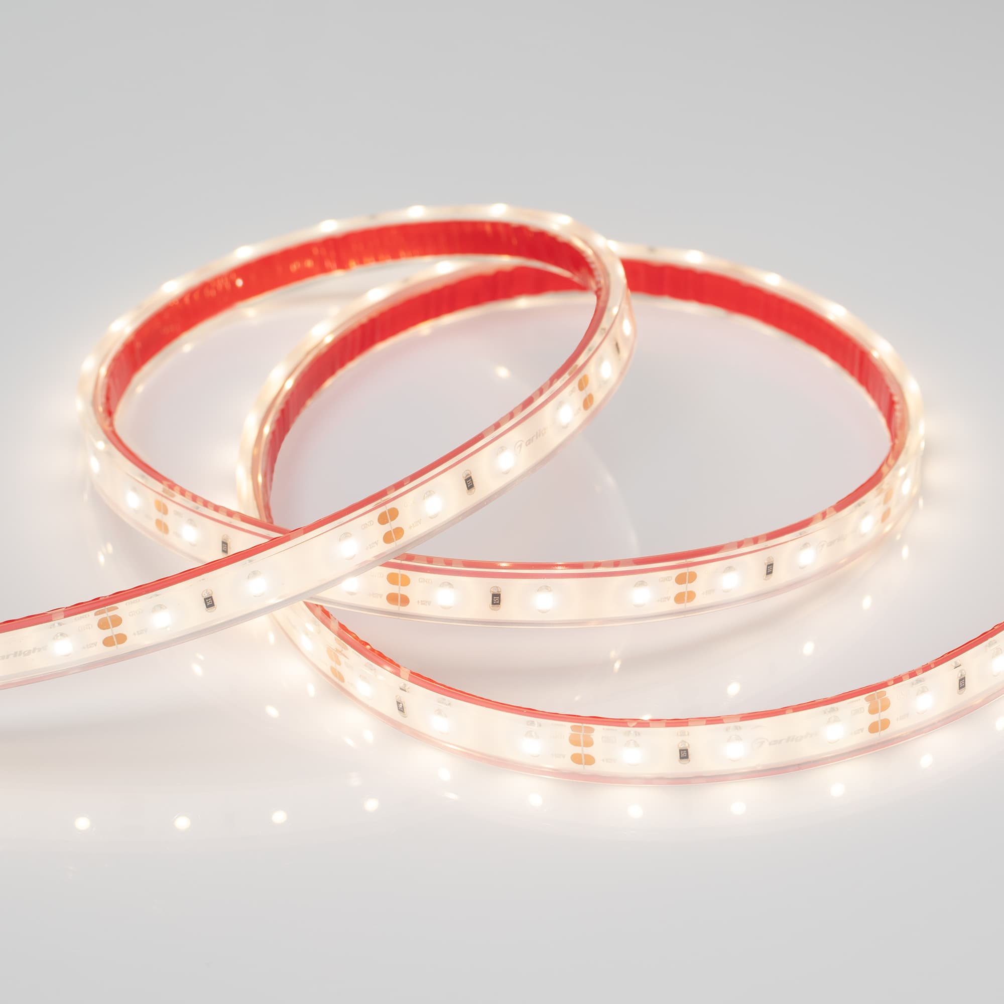Светодиодная лента RTW 2-5000PGS 12V Warm (3528, 300 LED, LUX) (Arlight, 4.8 Вт/м, IP67) 013407(1) — фото 3