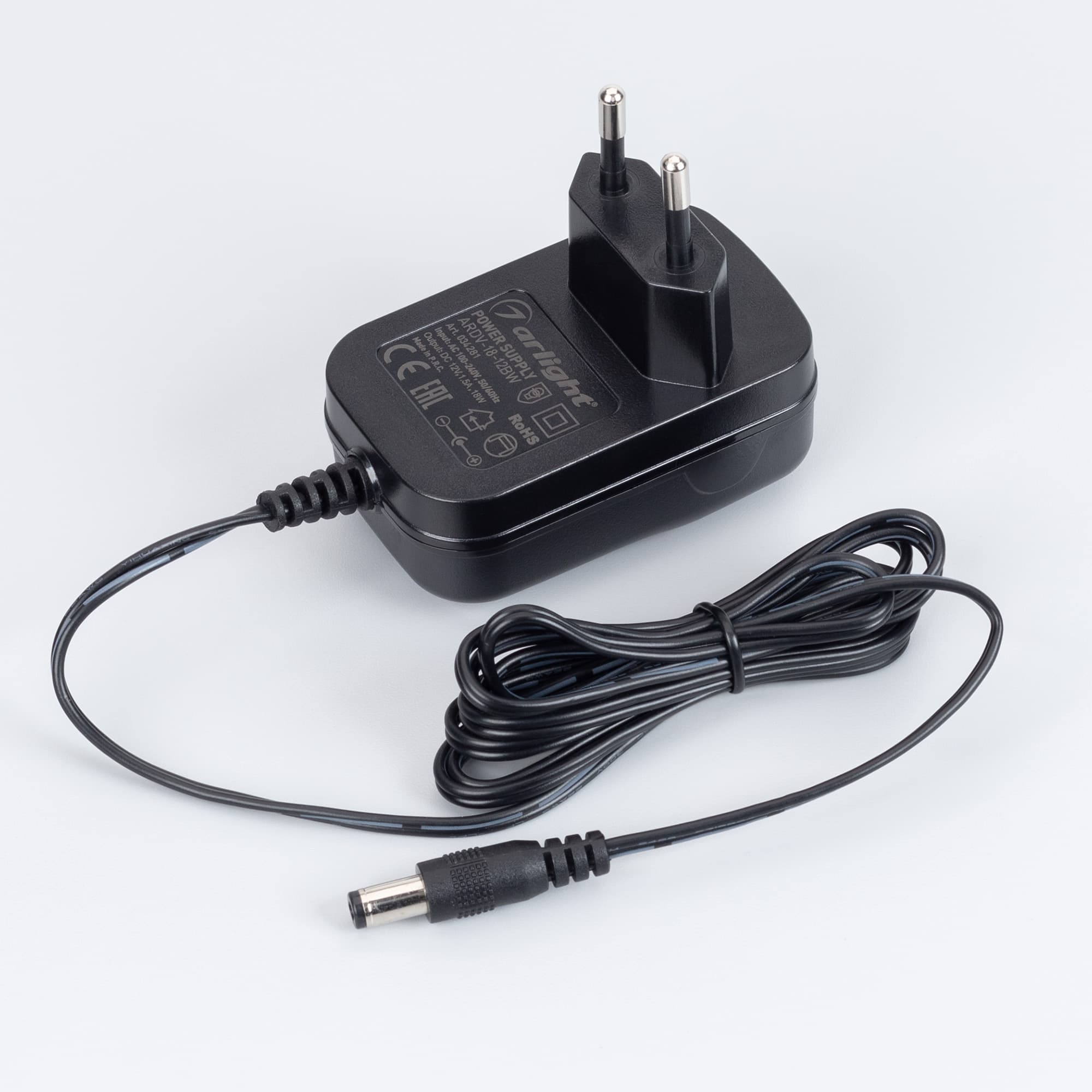 Блок питания ARDV-18-12BW (12V, 1.5A, 18W) (Arlight, Адаптер, 3 года) 034281 Arlight — фото 2