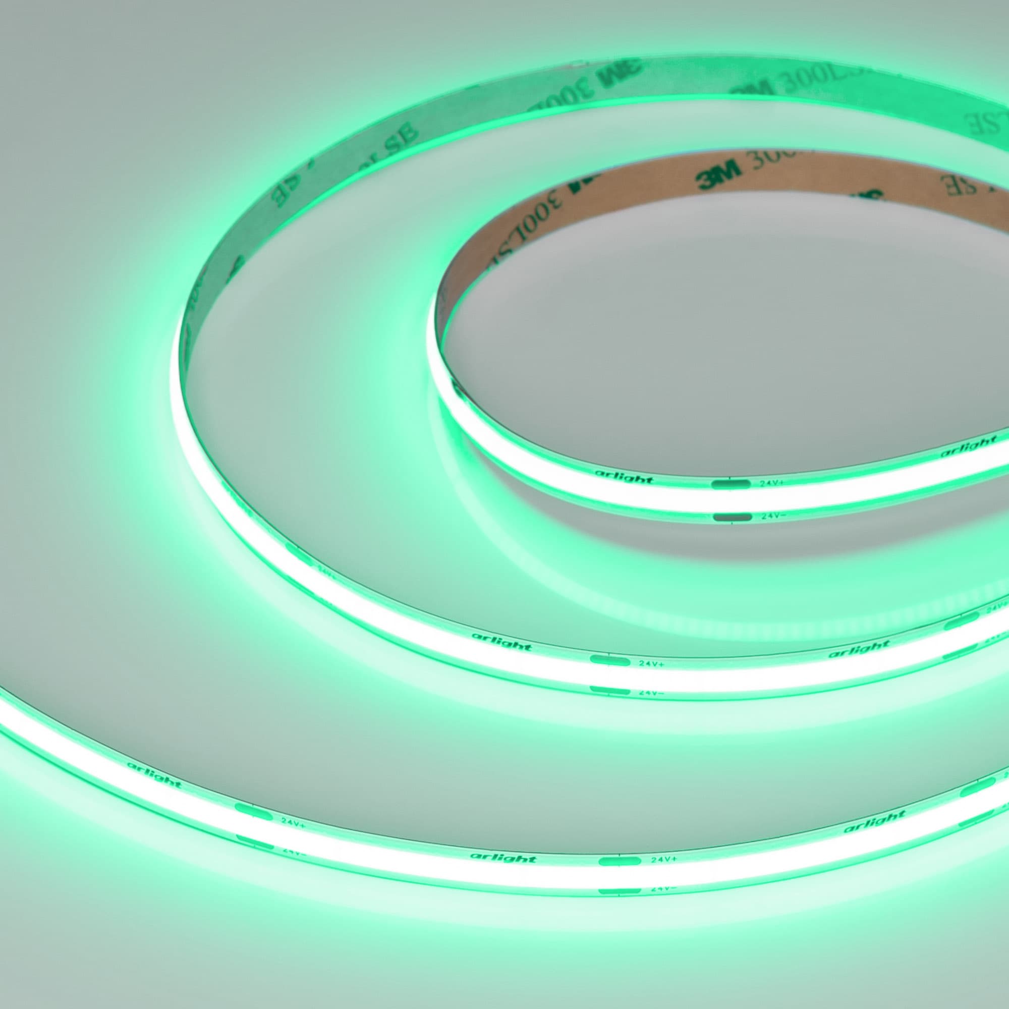 Светодиодная лента COB-X480-8mm 24V Green (8 W/m, IP20, 5m) (Arlight, -) 047736 — фото 1