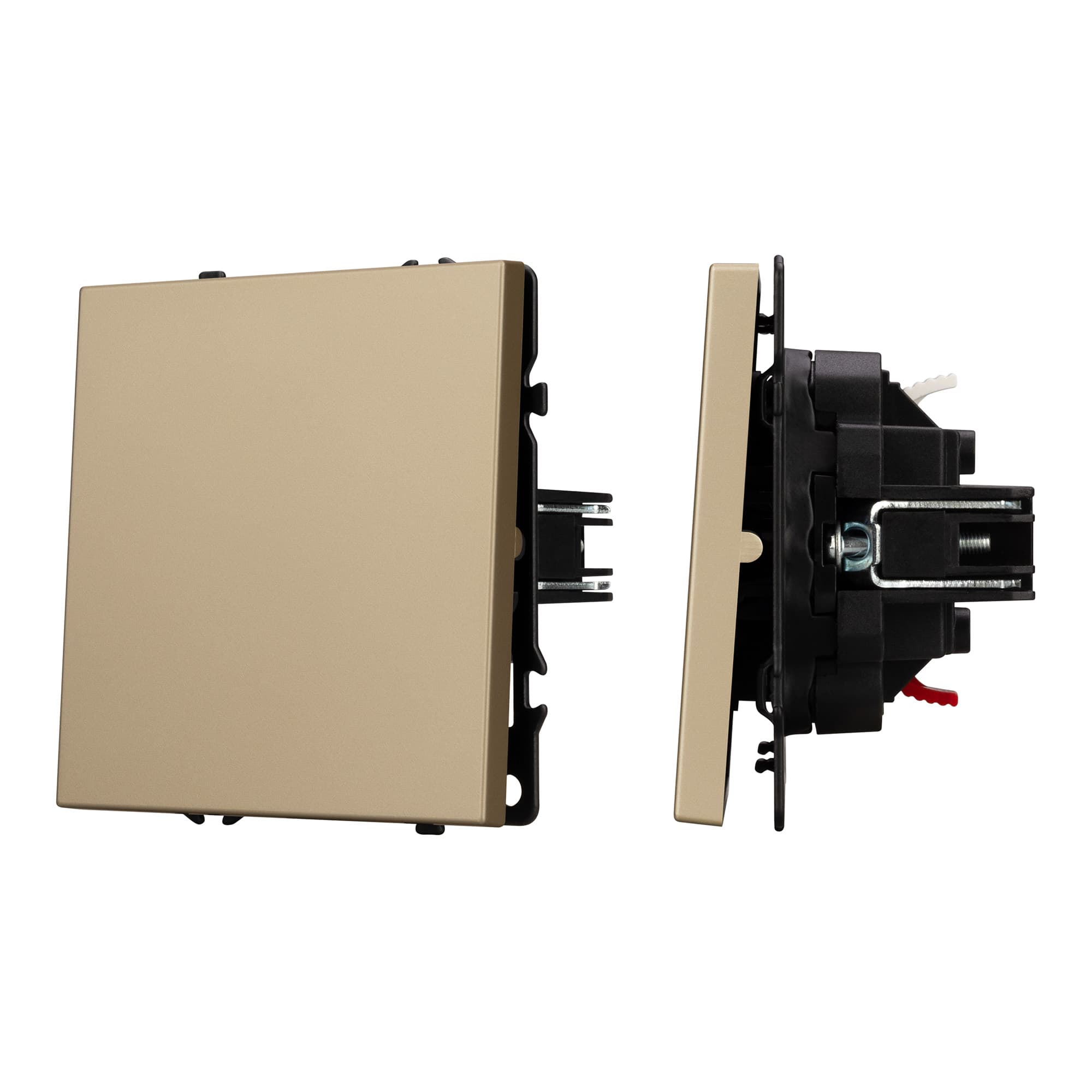 Механизм звонкового выключателя SWT-NOBE-MKR1-SFPL-L-GD (230V, 10A) (Arlight, Золотой песок) 054271