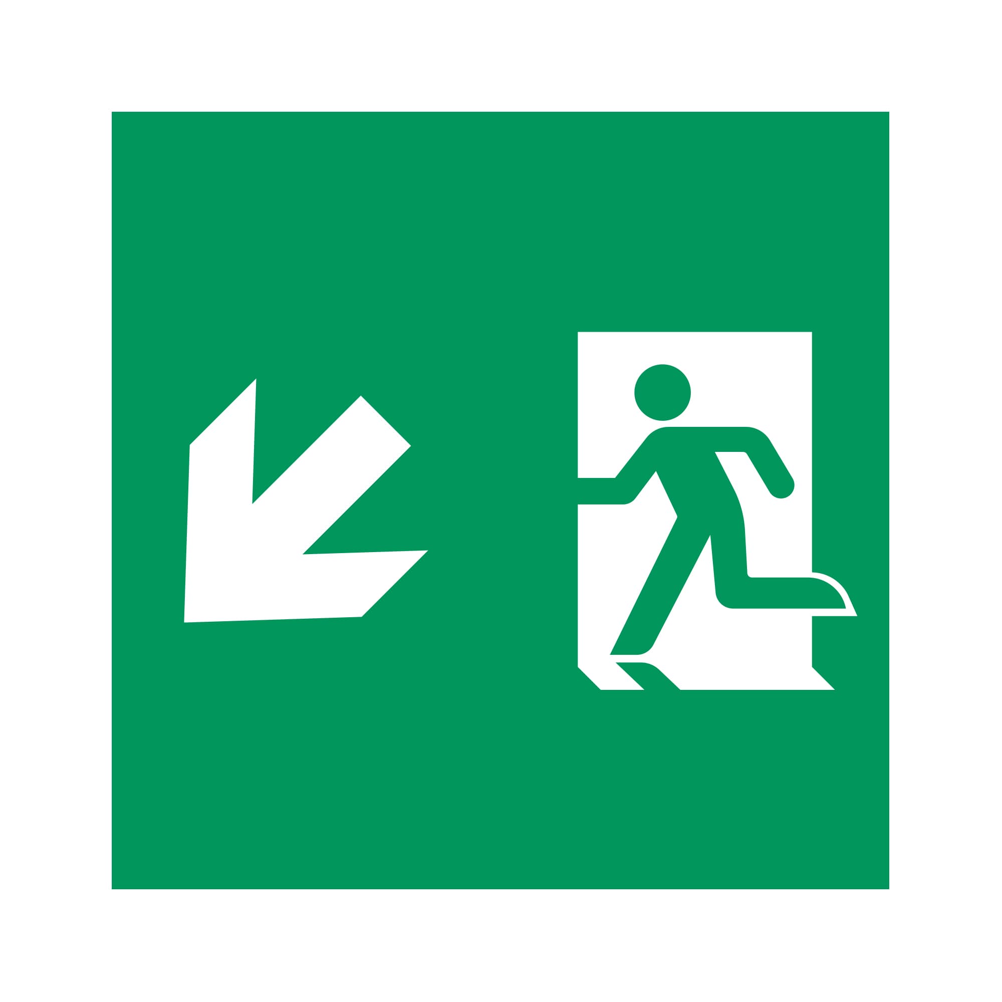 Пиктограмма EMGP-MARK-MA-LDOWN (Человек, Вниз-Влево) (Arlight, Пластик) 059841