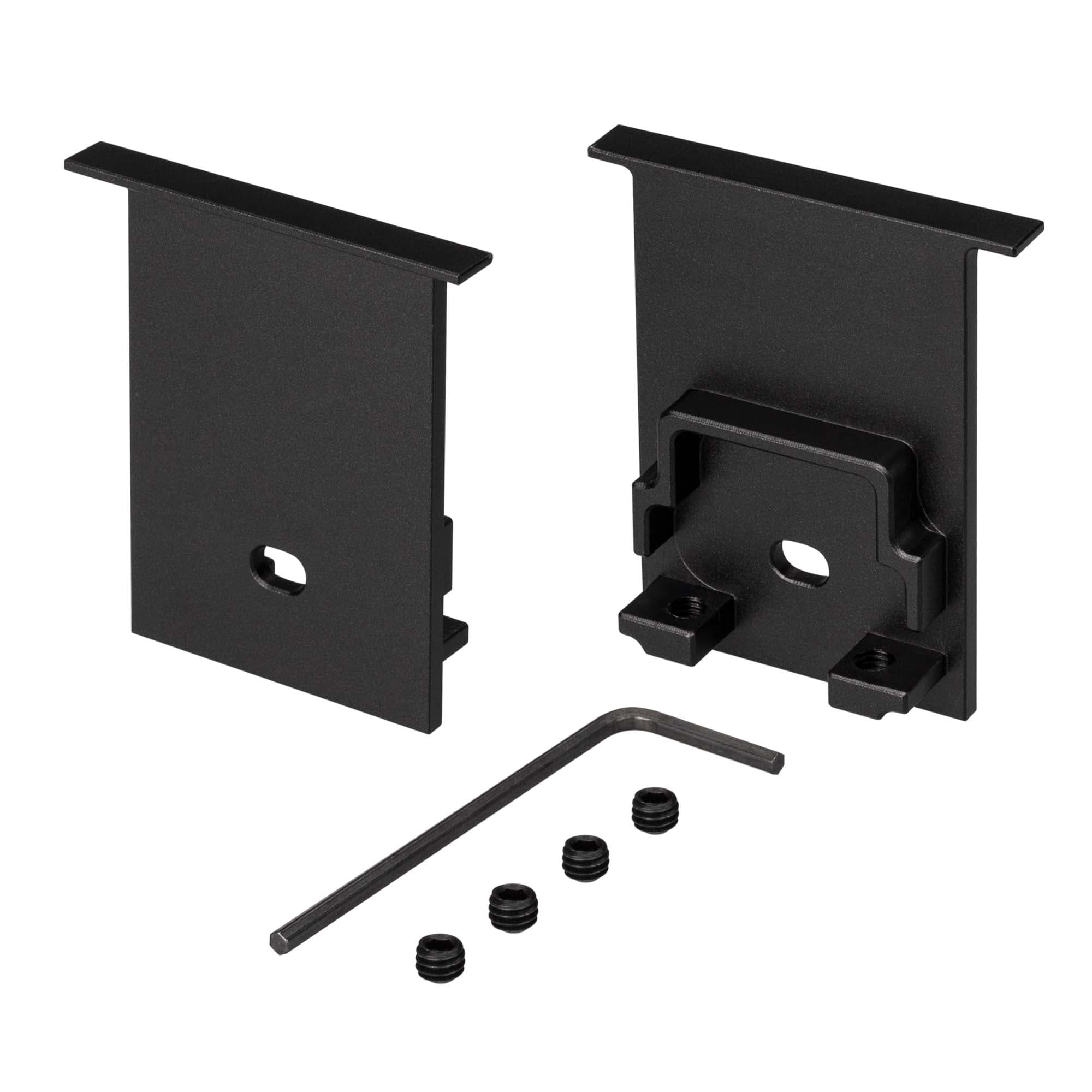 Заглушка SL-COMFORT-3551-F BLACK c отверстием (Arlight, Металл) 031786 Arlight