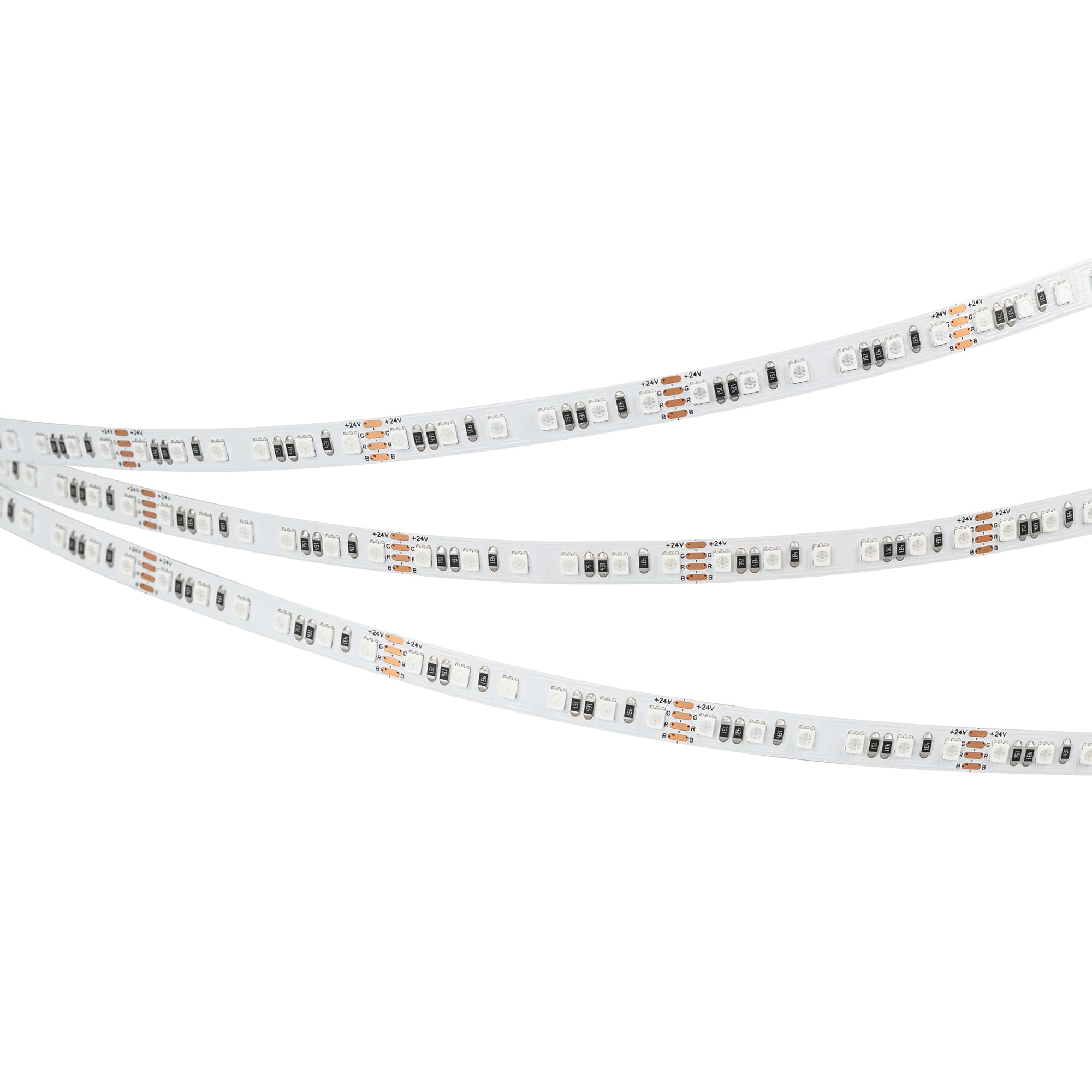 Светодиодная лента RT-A120-8mm 24V RGB (12 W/m, IP20, 2835, 5m) (Arlight, 5 лет) 042905 — фото 2
