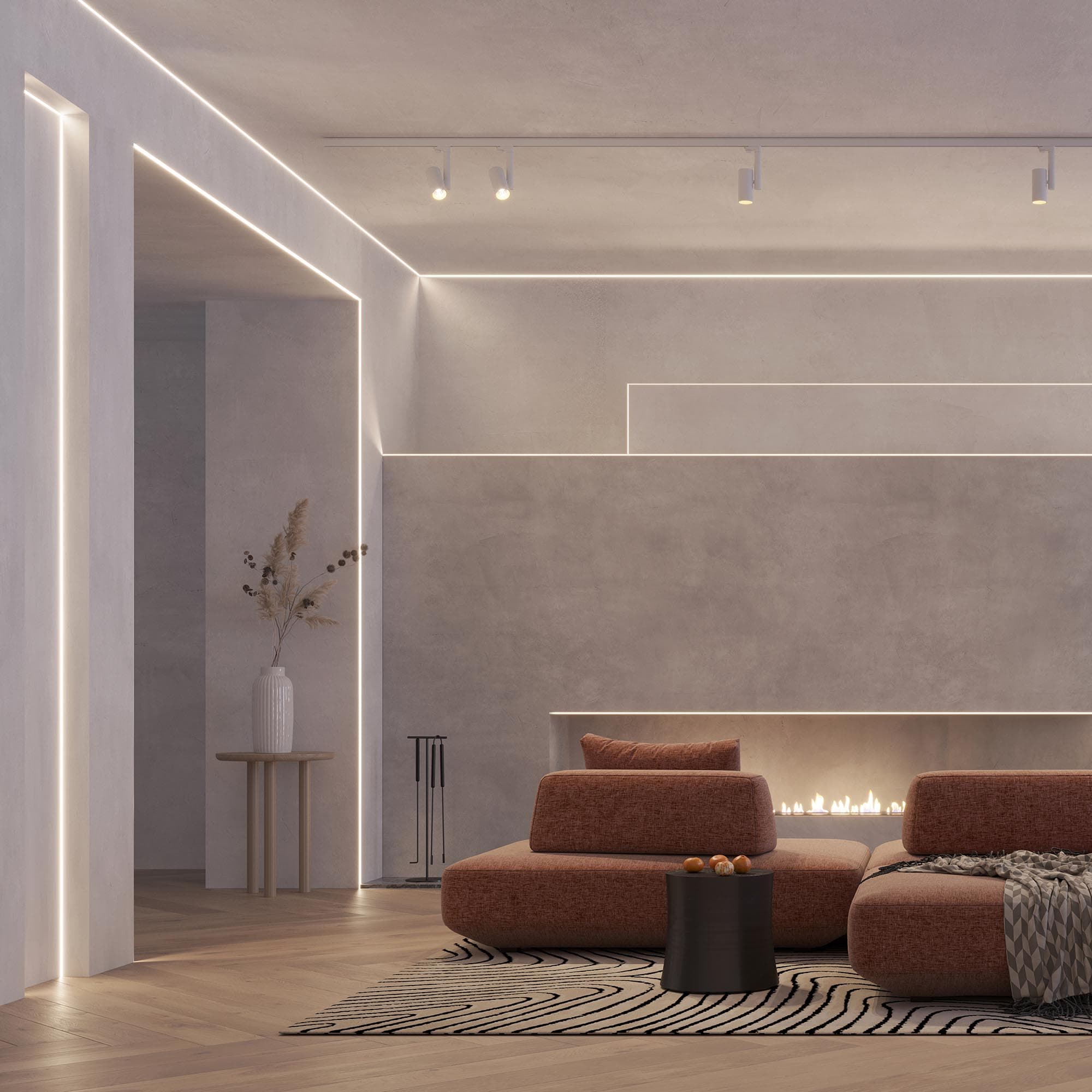 Профиль DECORE-S6-EXT-COMFORT-2000 ANOD внешний (Arlight, Алюминий) 043162 — фото 6