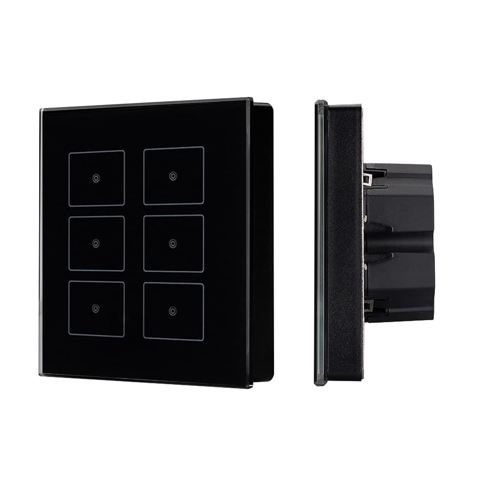 Панель Sens SR-KN0611-IN Black (KNX, DIM) (Arlight, -) 023038 — фото 1