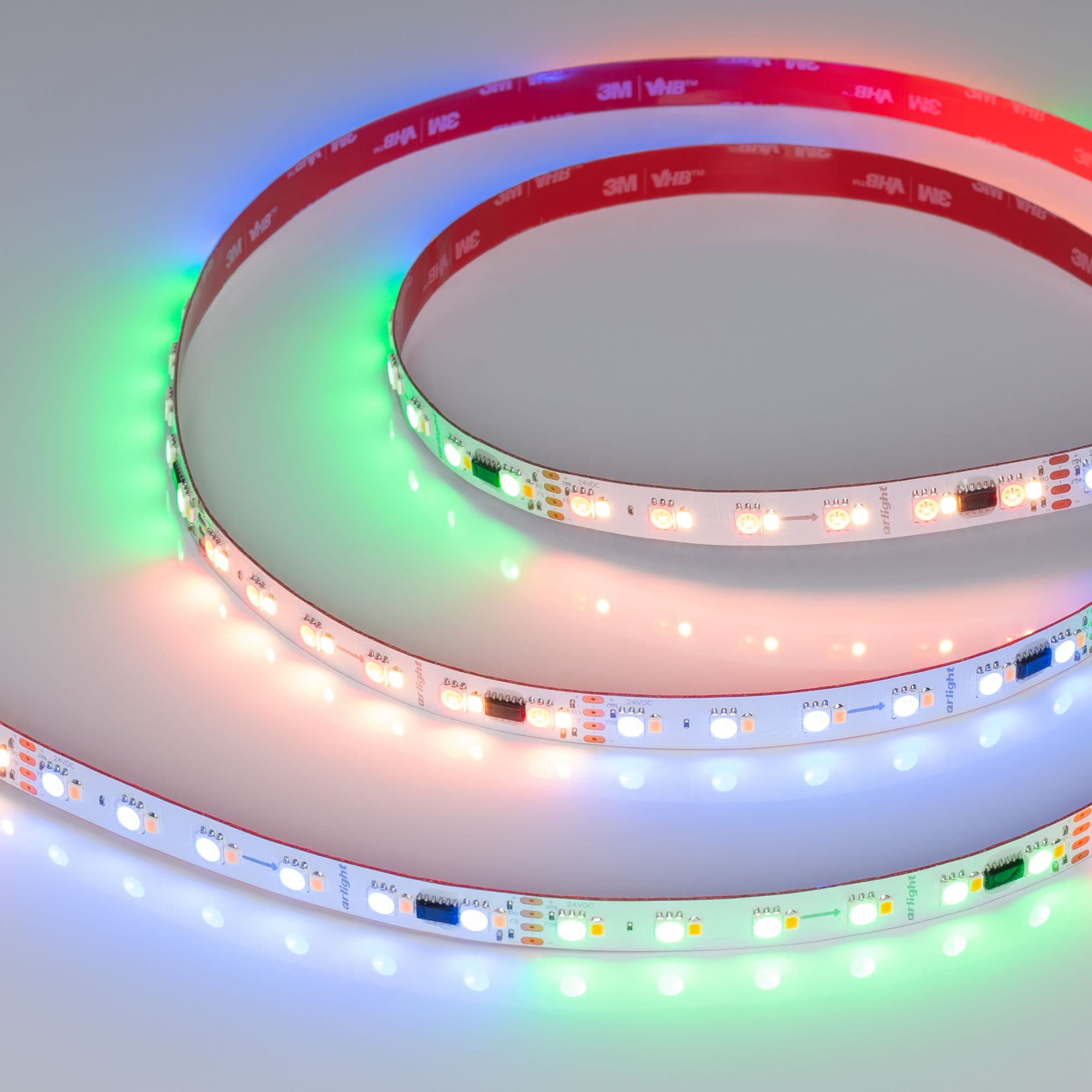Светодиодная лента SPI-BA120-12mm 24V RGBW-White-PX6-BPT (16 W/m, IP20, 5060/2835, 5m) (Arlight, бегущий огонь) 040622 — фото 1