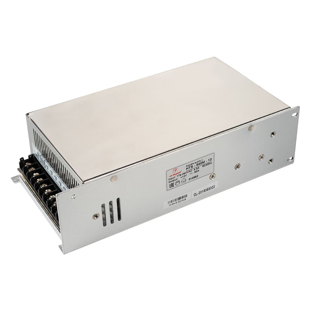 Блок питания HTS-600M-12 (12V, 50A, 600W) (Arlight, IP20 Сетка, 3 года) 014982 — фото 1