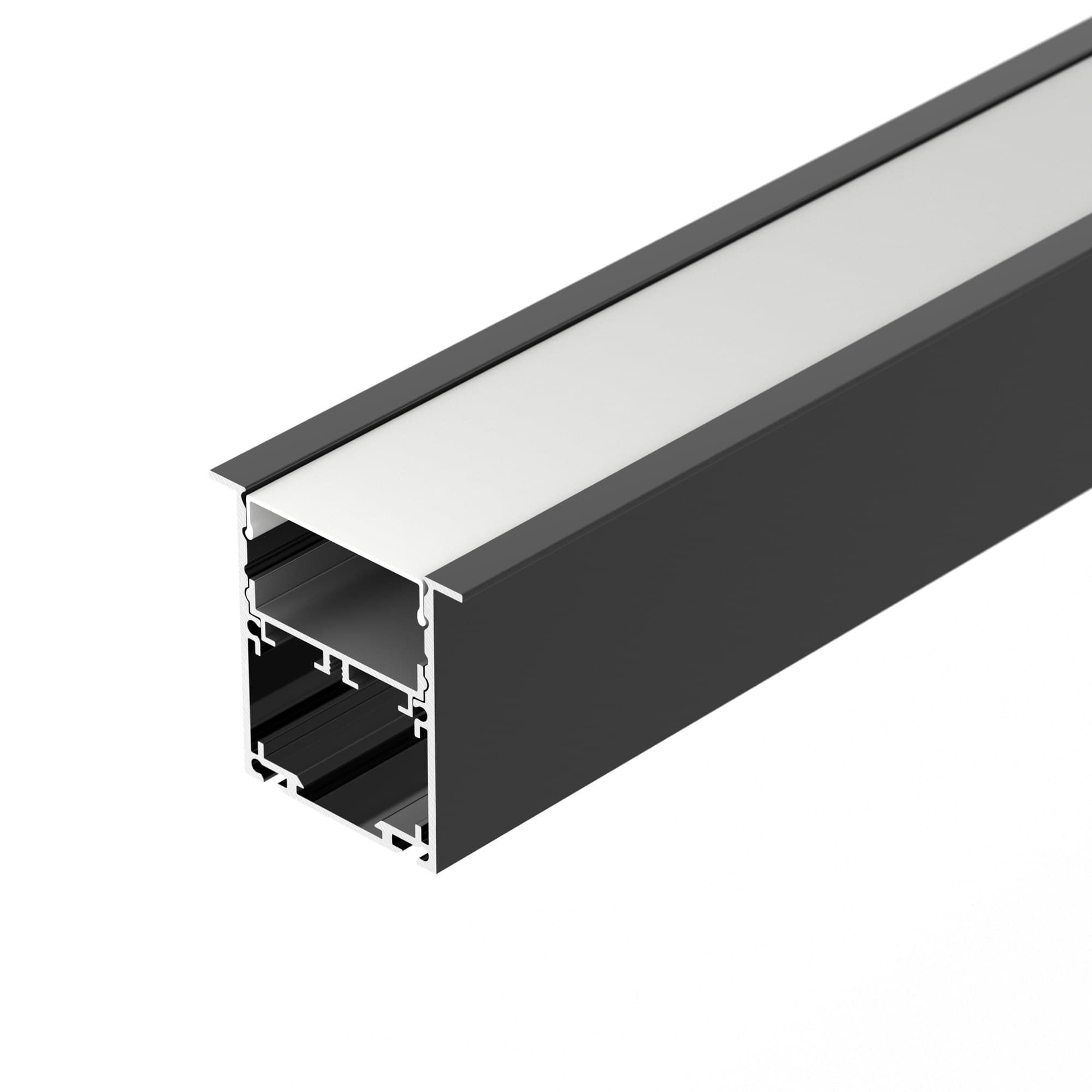 Профиль SL-LINIA52-3L-F-2000 ANOD BLACK (Arlight, Алюминий) 044685 Arlight — фото 1